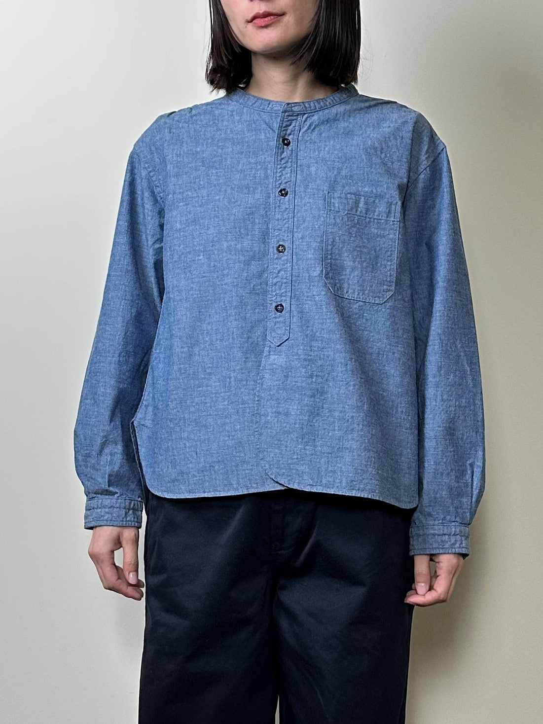 スタンドカラーシャツ / Stand collar shirt