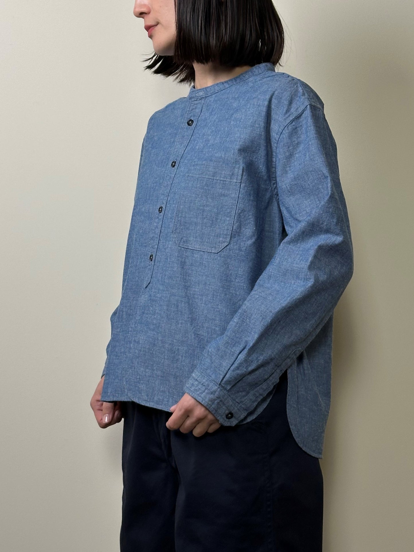 スタンドカラーシャツ / Stand collar shirt