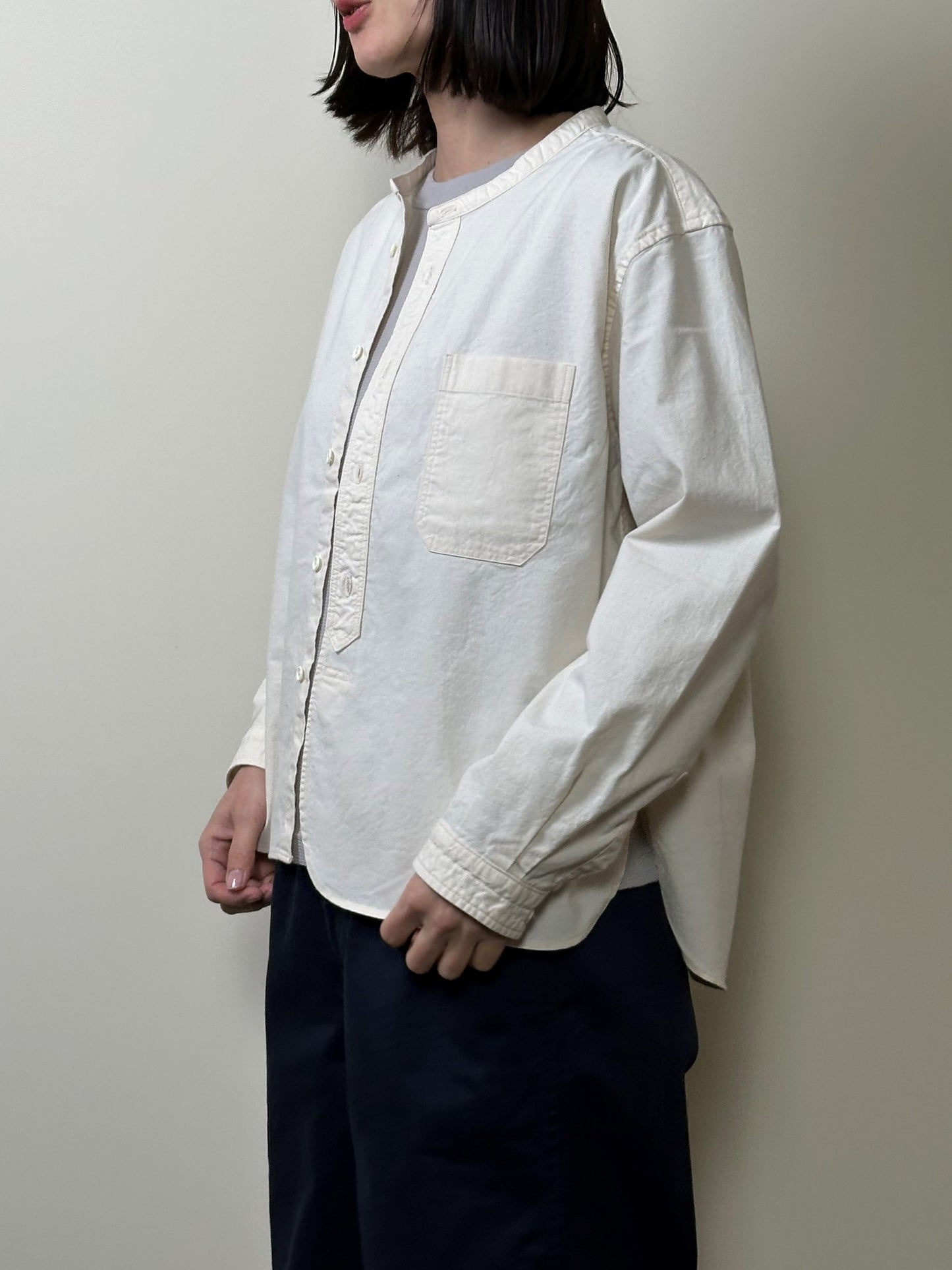 スタンドカラーシャツ / Stand collar shirt