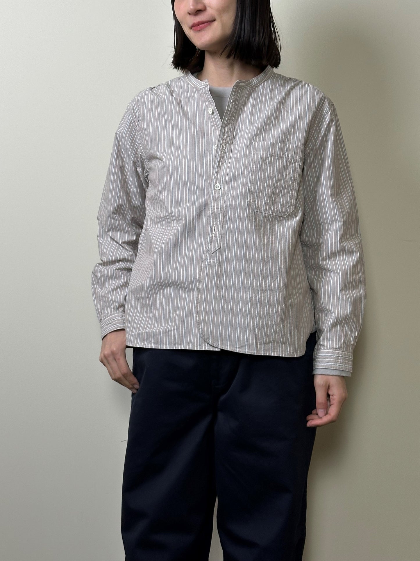 スタンドカラーシャツ / Stand collar shirt