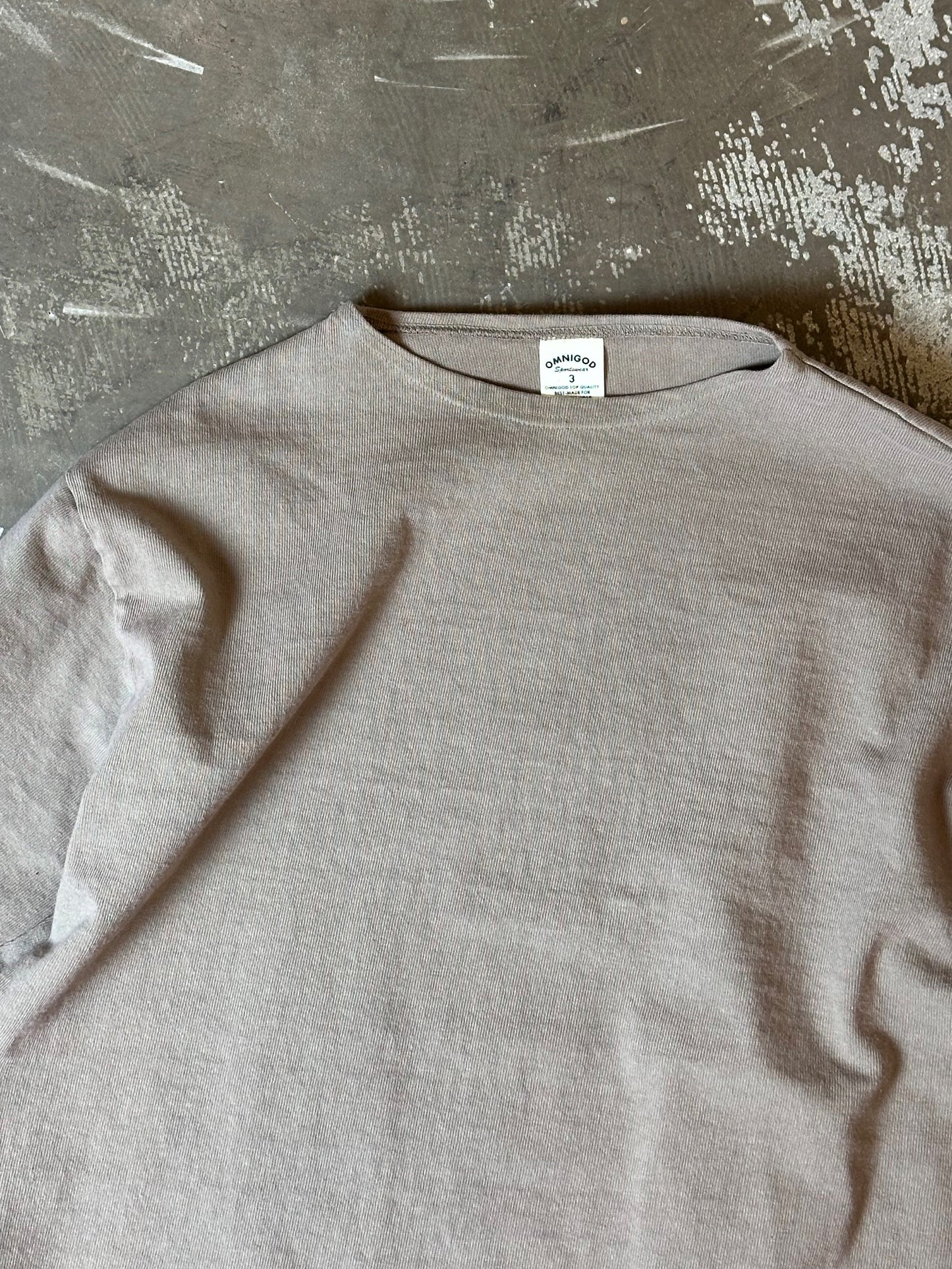 チューブボートネックシャツ / Boat neck Tube shirt