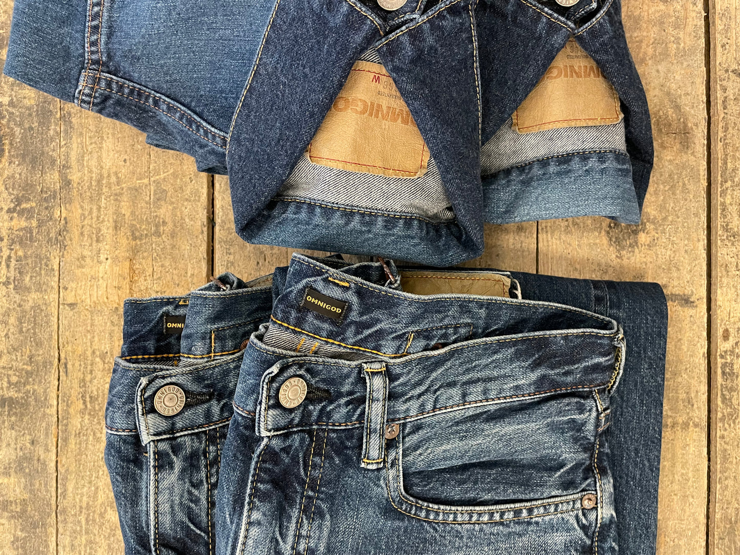 5P ルーズジーンズ ユーズドウォッシュ / 5p Loose jeans used wash
