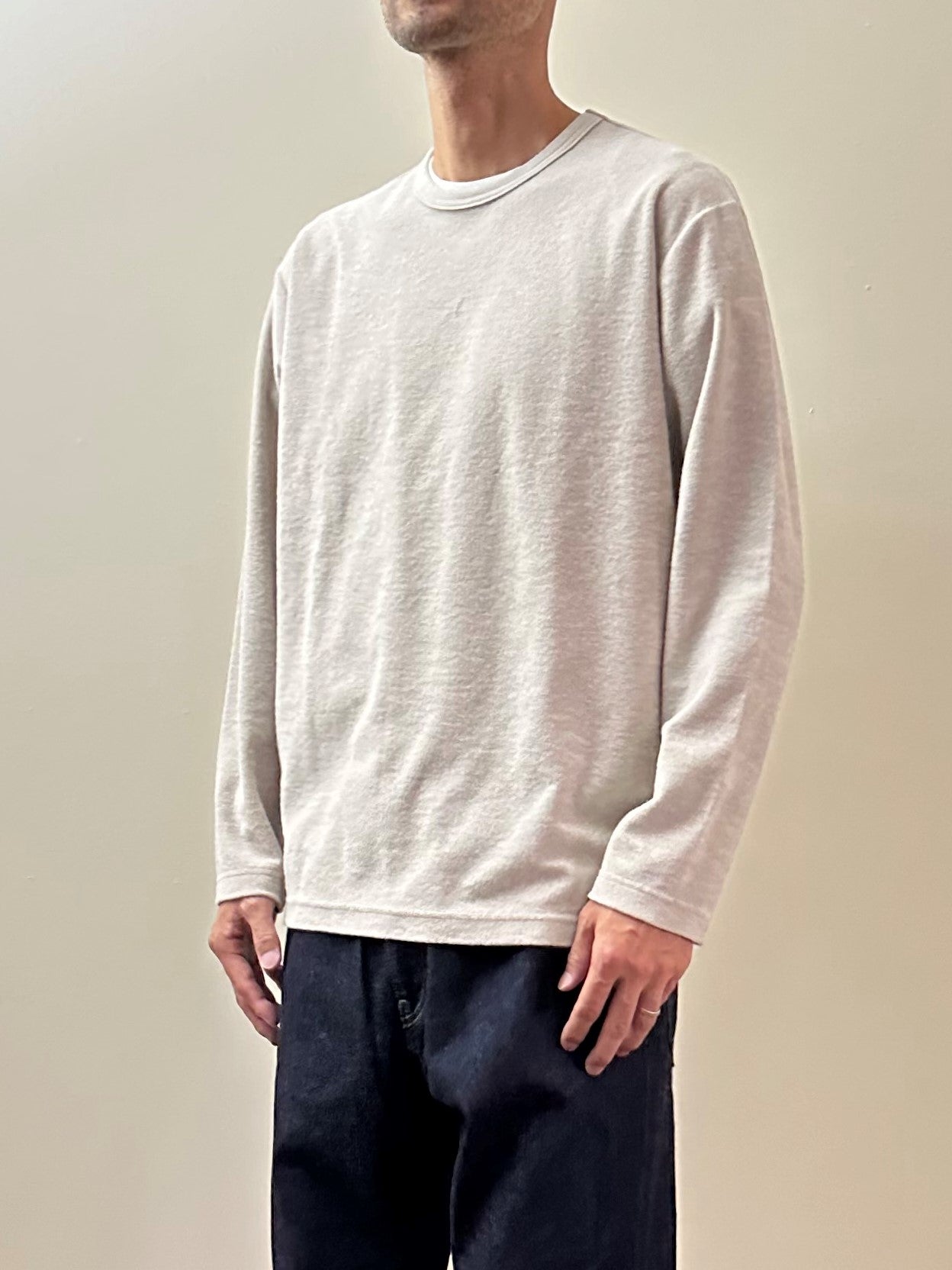 パイルクルーネックTシャツ / Pile Crew neck T-shirt