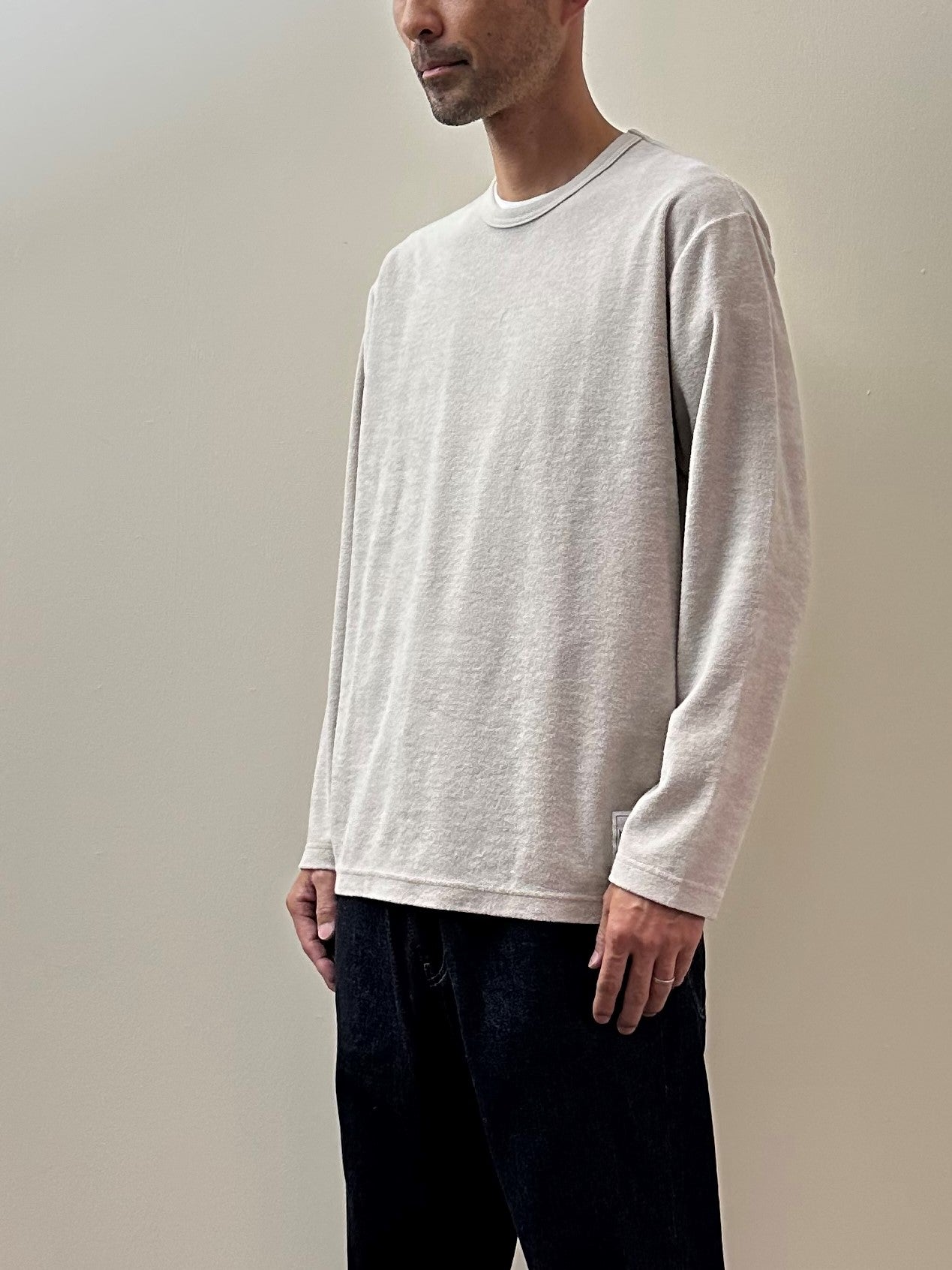 パイルクルーネックTシャツ / Pile Crew neck T-shirt
