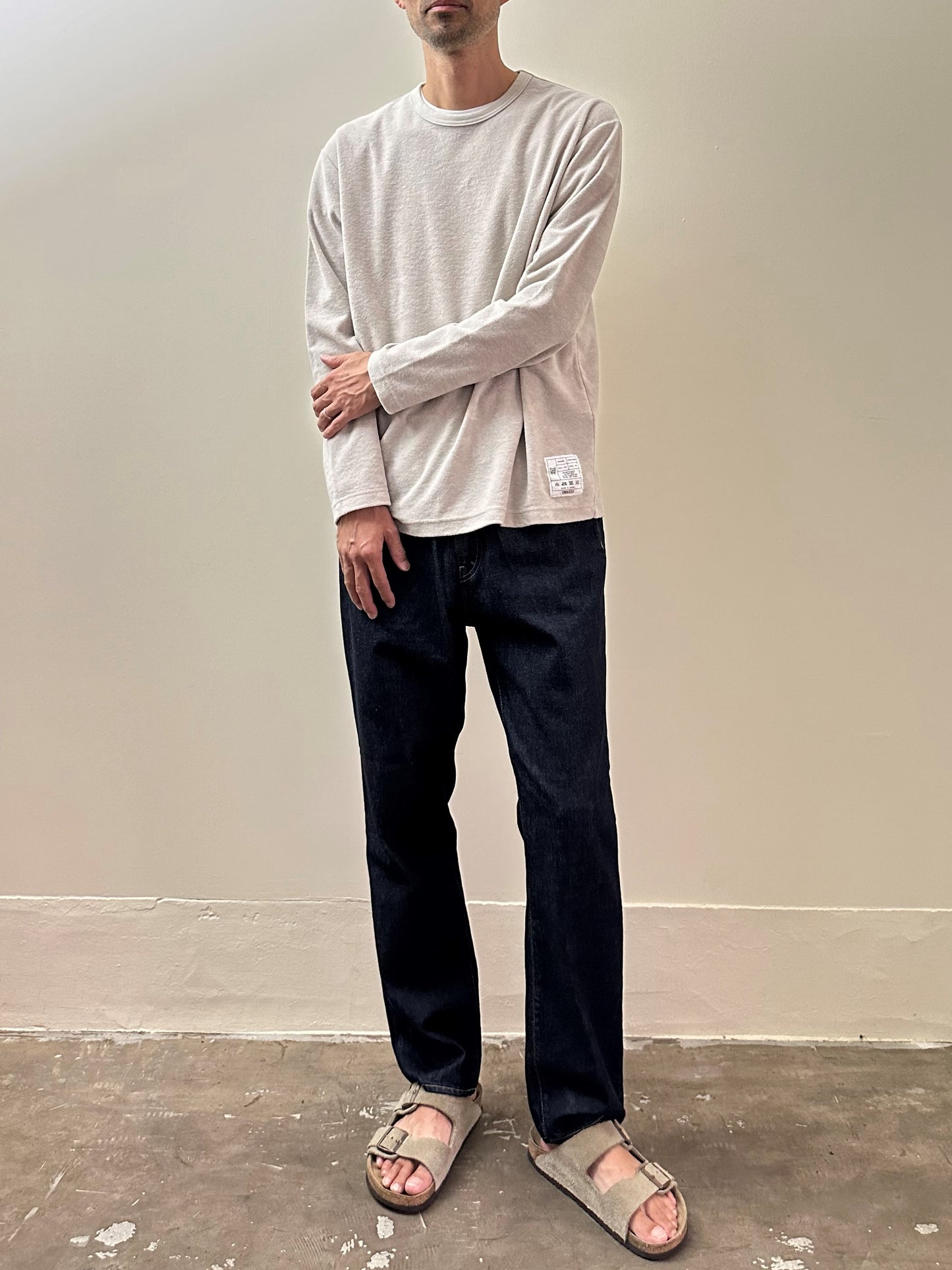 パイルクルーネックTシャツ / Pile Crew neck T-shirt