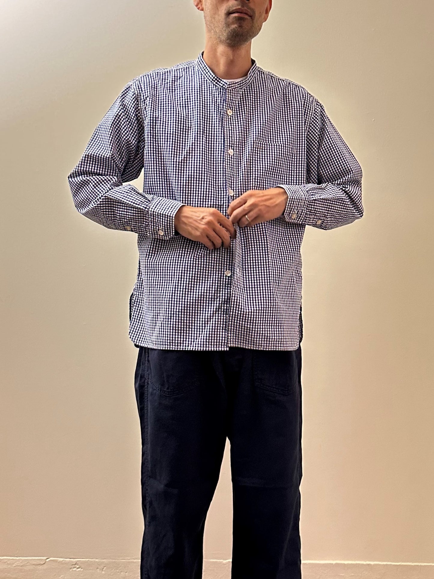 スタンドカラーワークシャツ / Stand collar work shirt