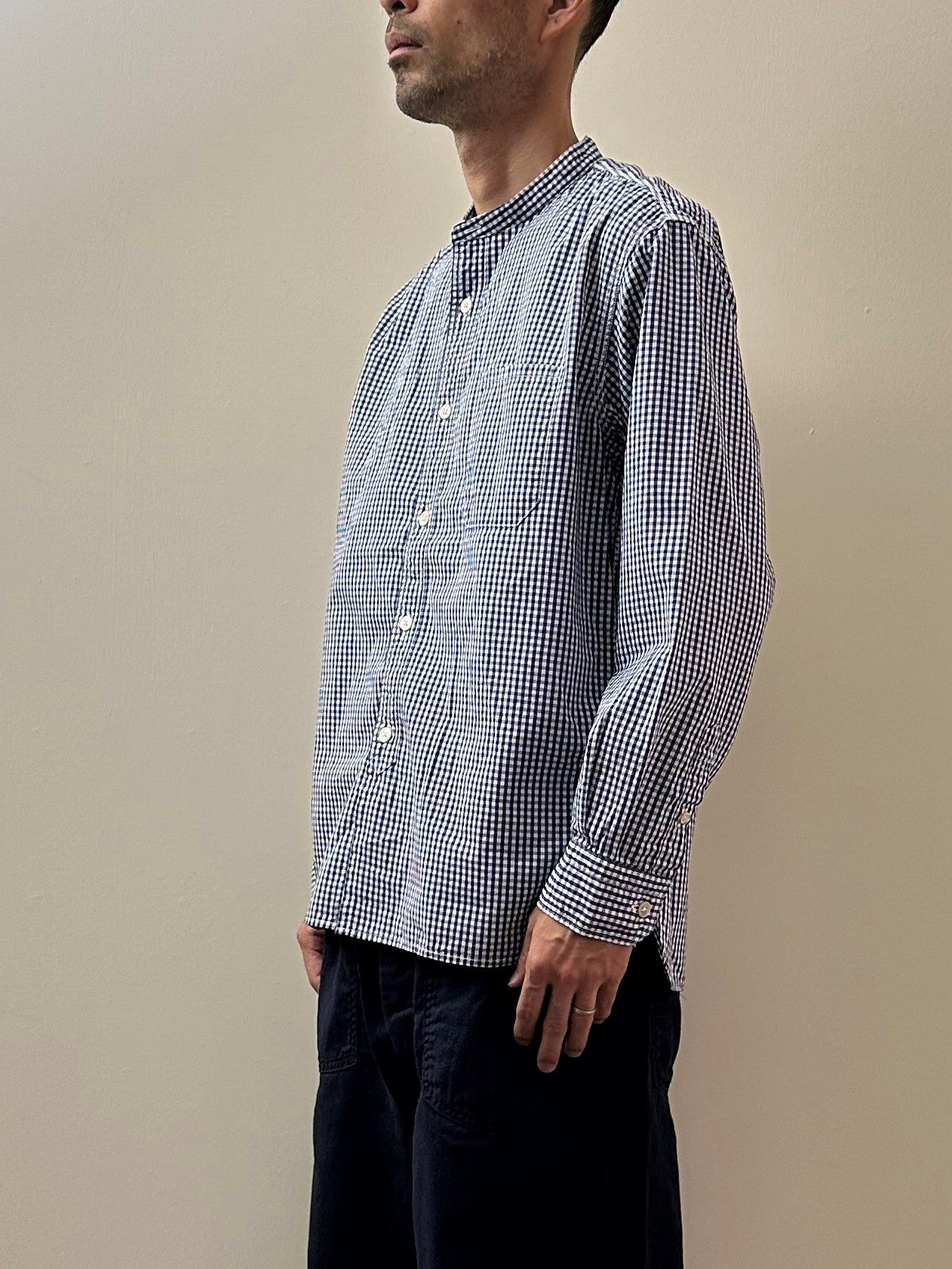 スタンドカラーワークシャツ / Stand collar work shirt