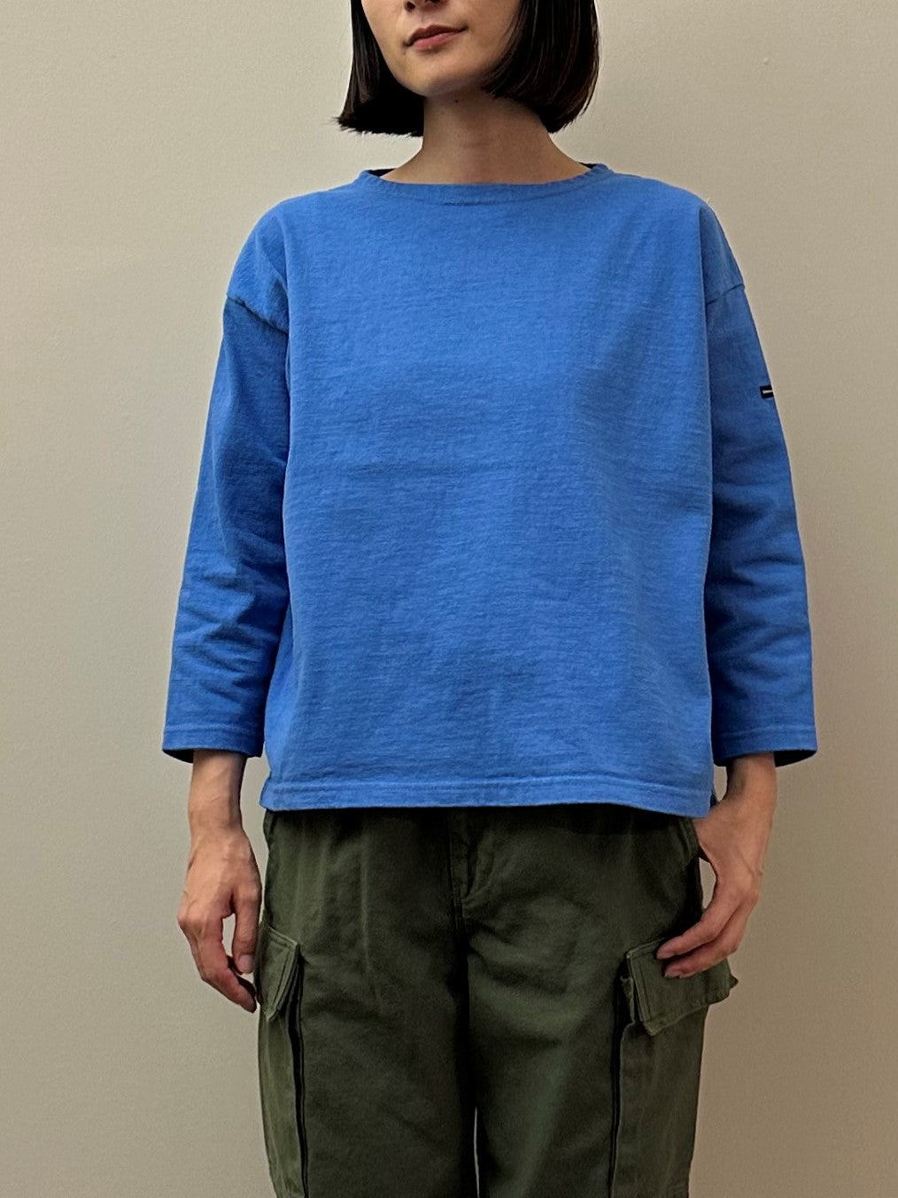 ボートネックマニッシュチューブシャツ / Boat neck mannish Tube shirt