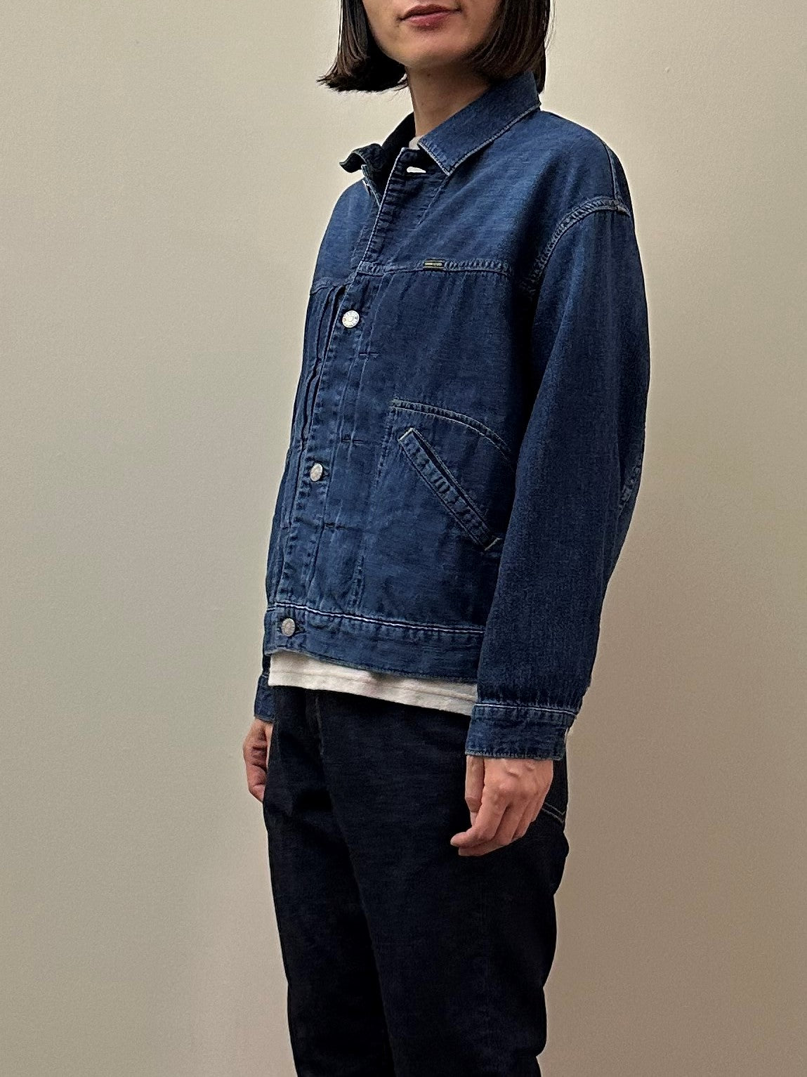 ショートワークジャケットユーズドウォッシュ / Short work jacket used wash