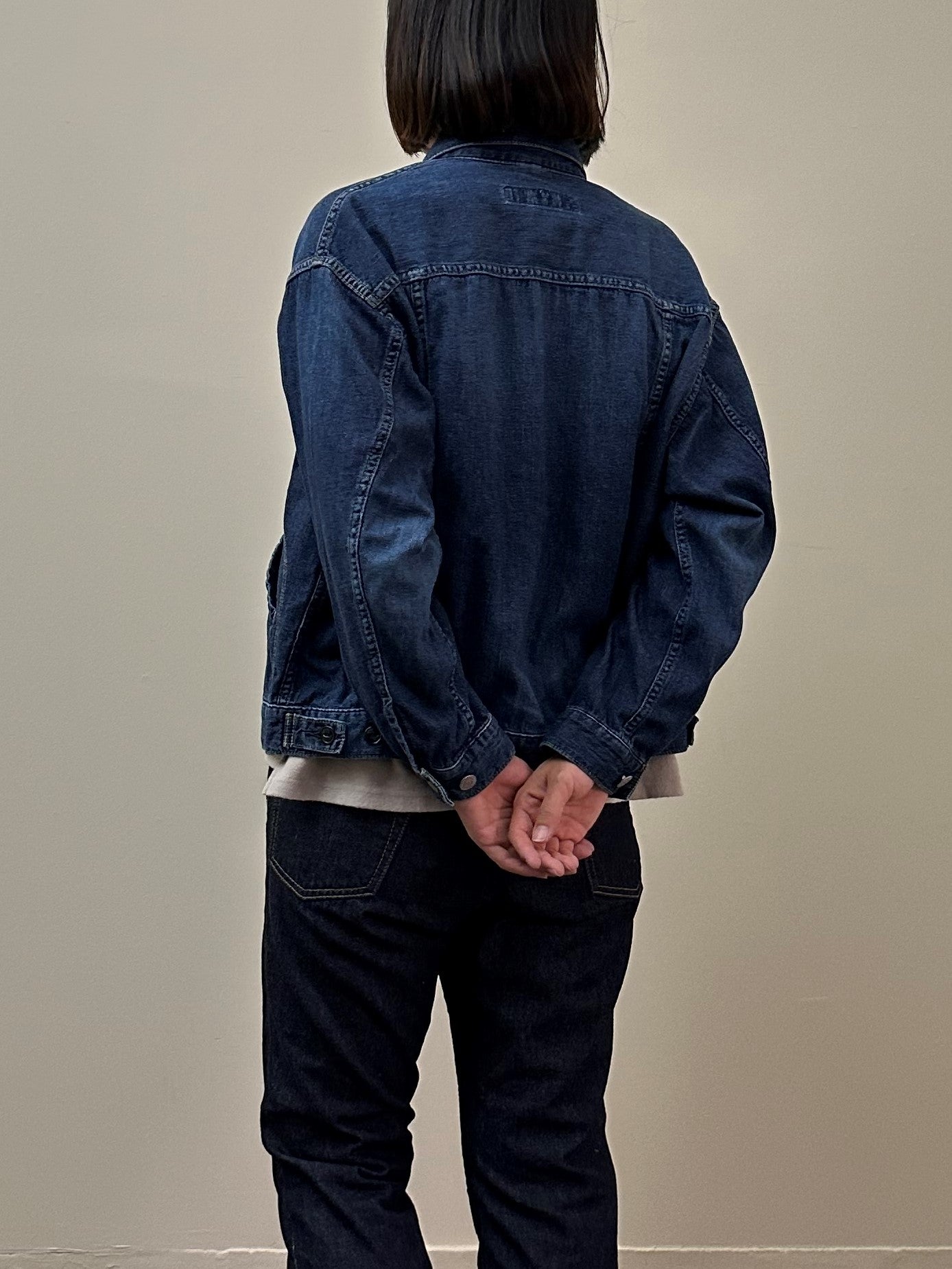 ショートワークジャケットユーズドウォッシュ / Short work jacket used wash