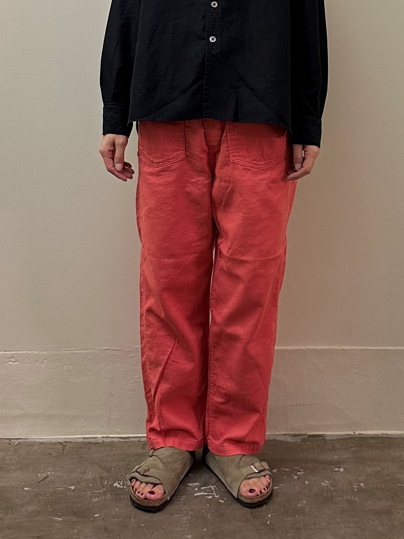 綿麻PWイージーパンツ / Cotton Linen PW easy pants