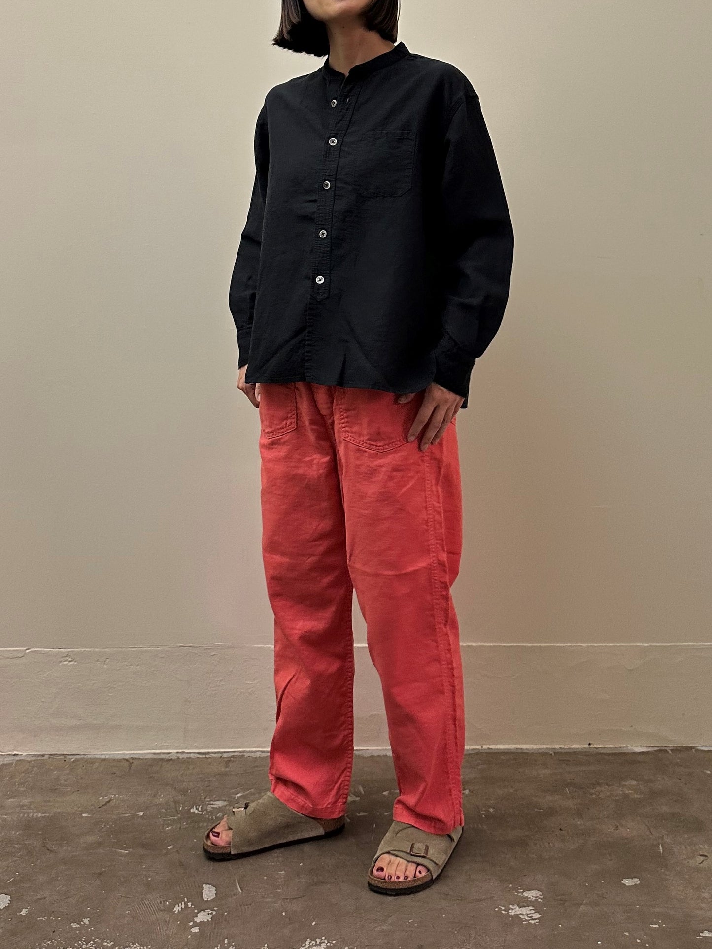 綿麻PWイージーパンツ / Cotton Linen PW easy pants