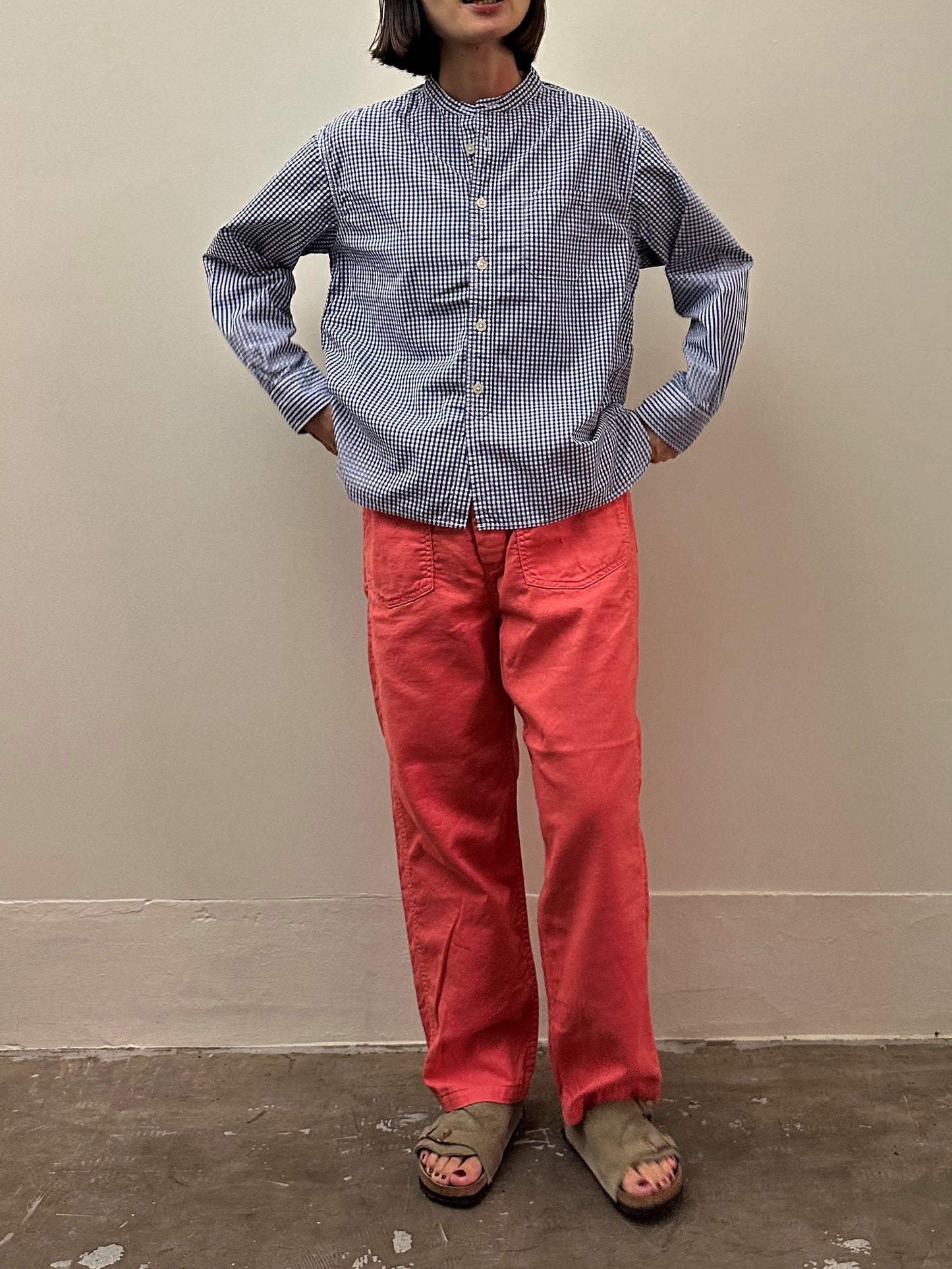 綿麻PWイージーパンツ / Cotton Linen PW easy pants