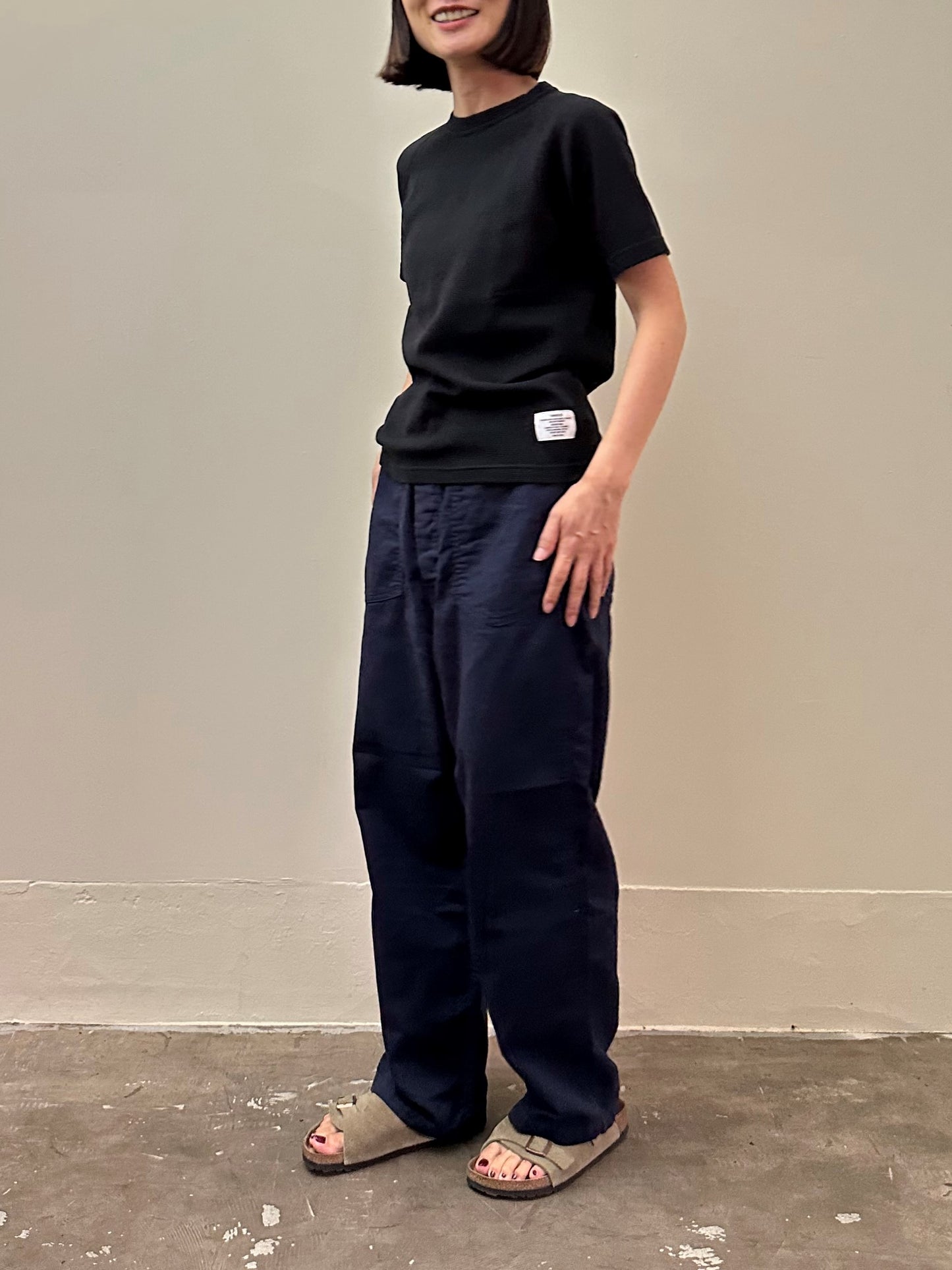KL FRIES CREW NECK SS T-SHIRT / KL フライスクルーネックショートスリーブTシャツ