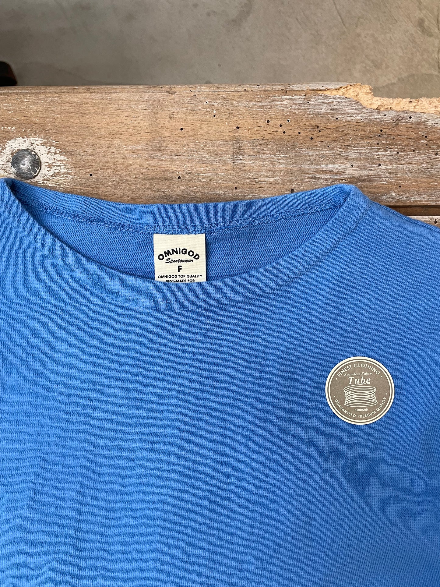 ボートネックマニッシュチューブシャツ / Boat neck mannish Tube shirt