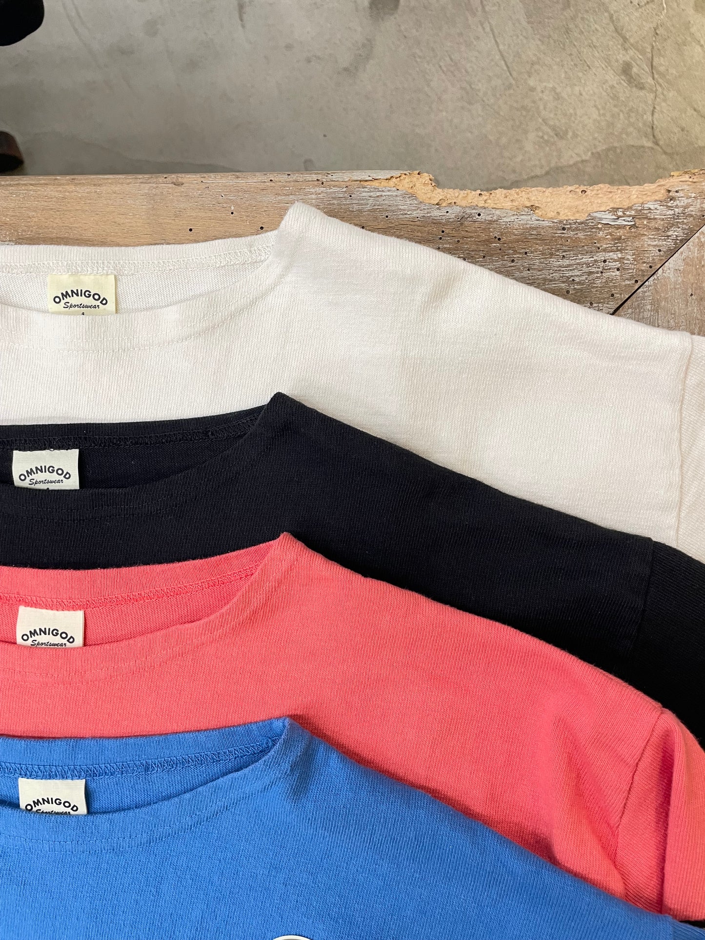 ボートネックマニッシュチューブシャツ / Boat neck mannish Tube shirt
