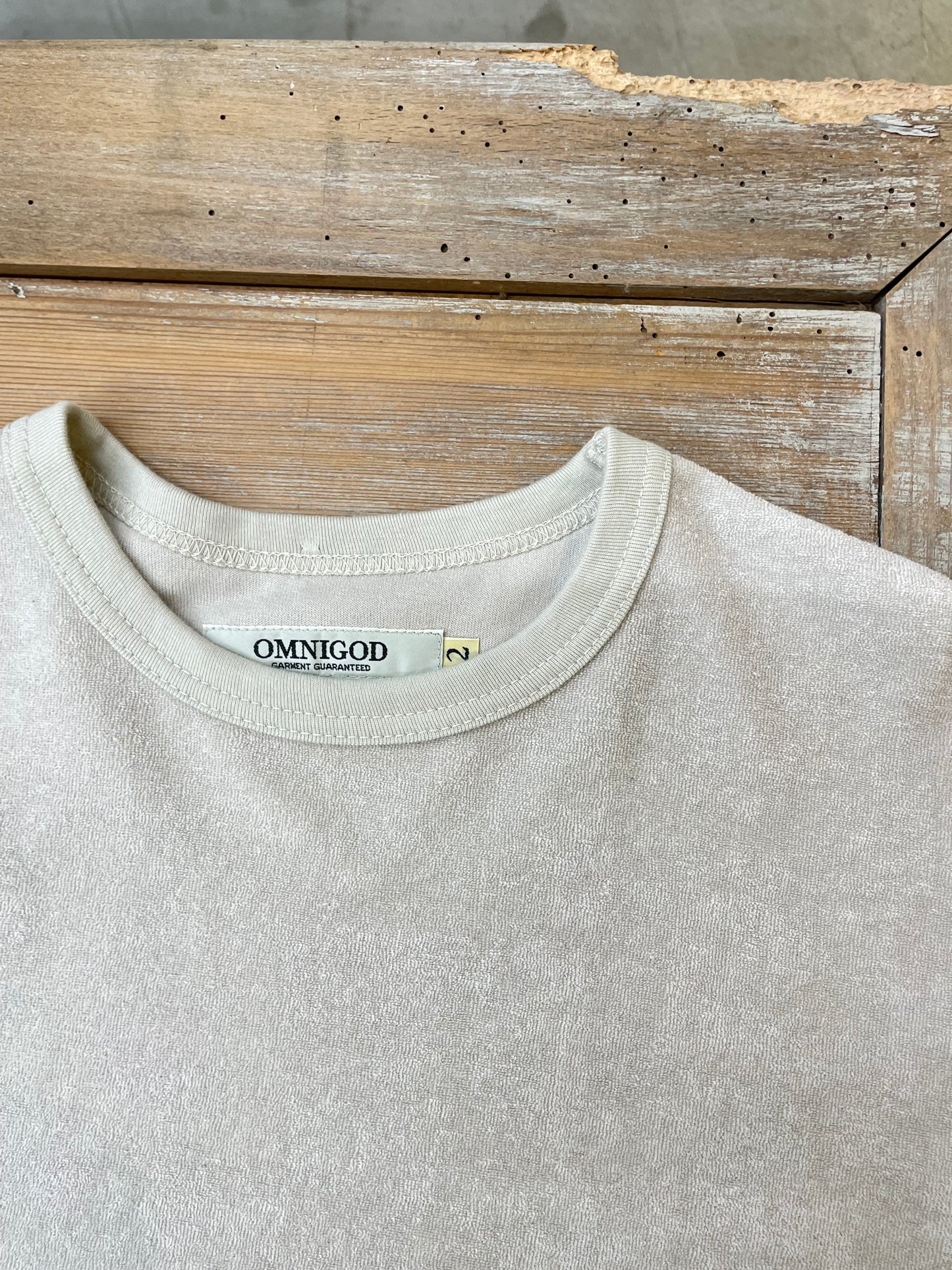 パイルクルーネックTシャツ / Pile Crew neck T-shirt