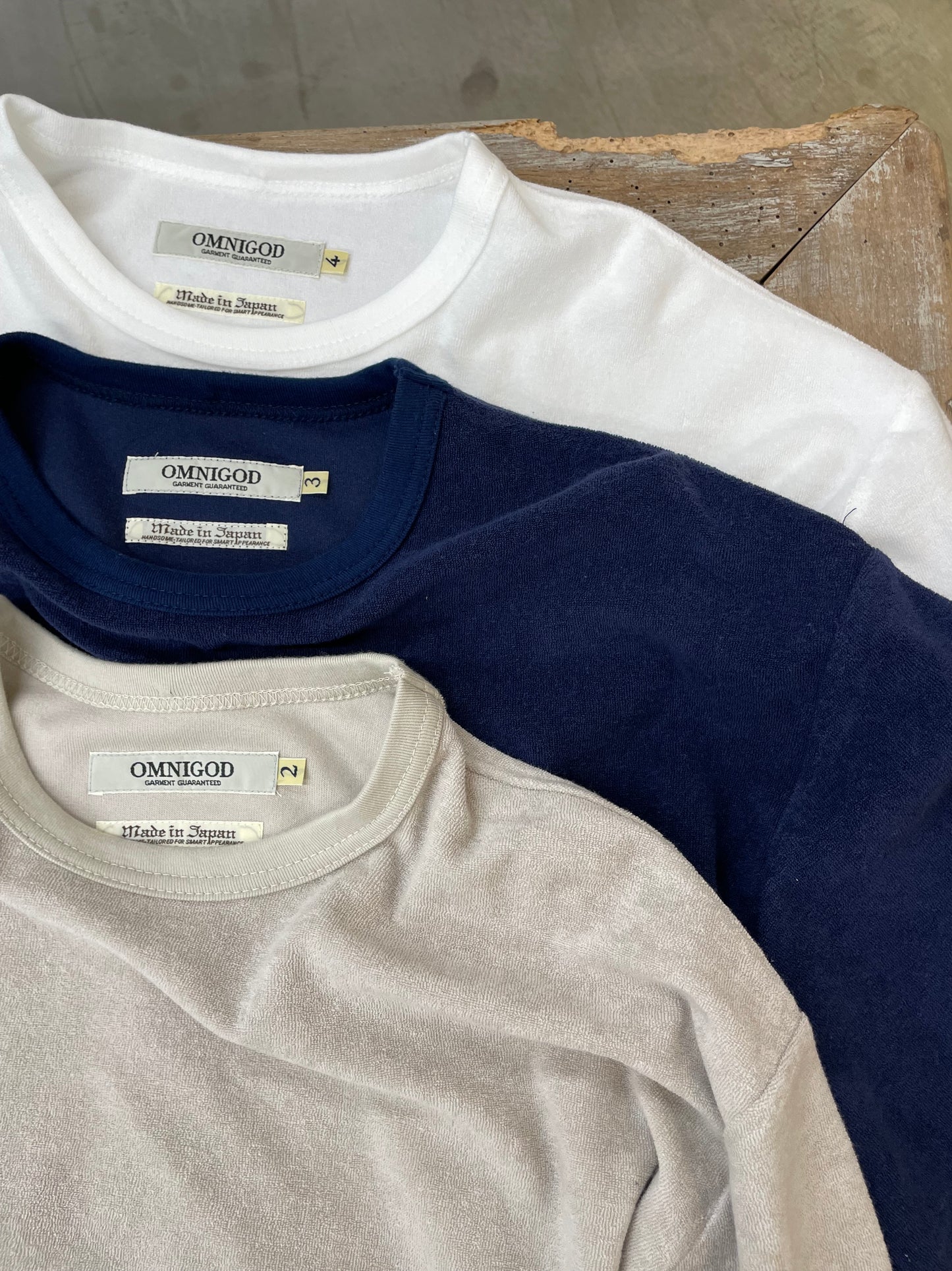 パイルクルーネックTシャツ / Pile Crew neck T-shirt