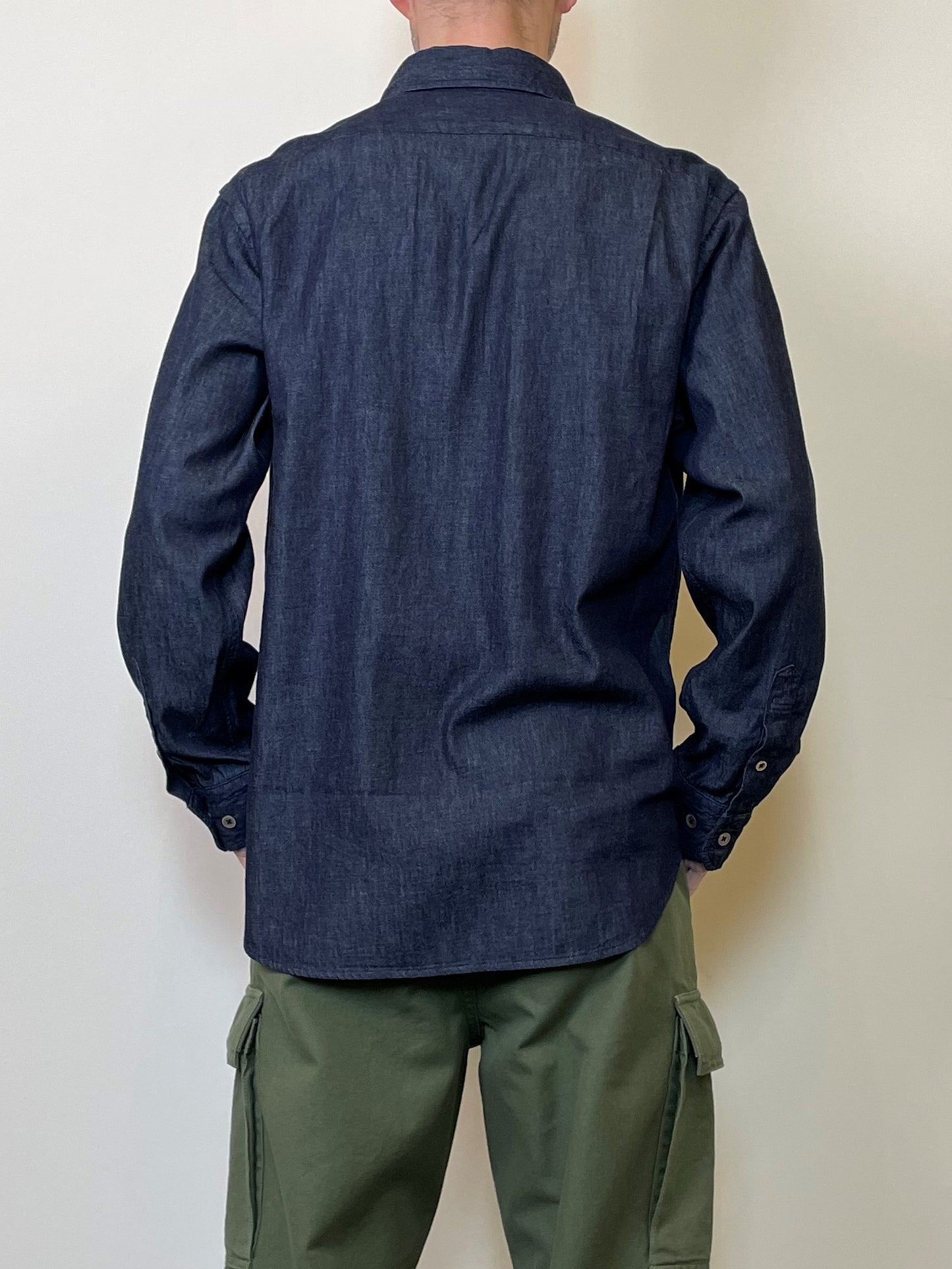 デニム スプレッドカラーシャツ / Denim Spread collar shirt