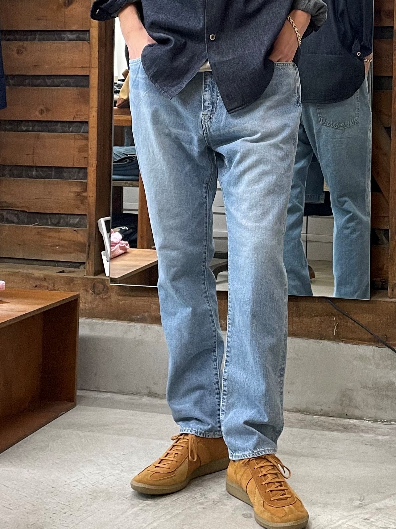 5P テーパードイージージーンズ / 5P tapered easy jeans