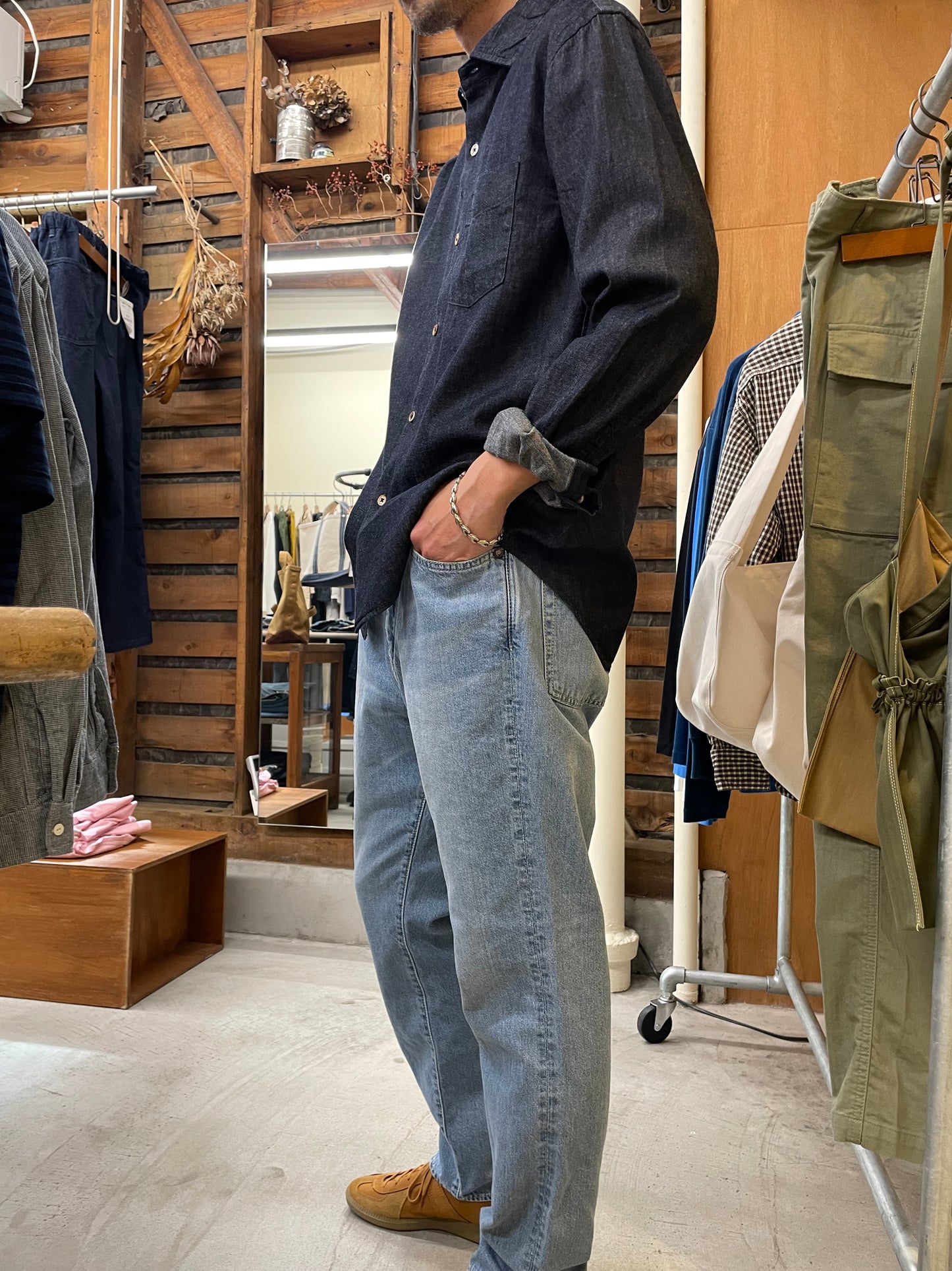 5P テーパードイージージーンズ / 5P tapered easy jeans