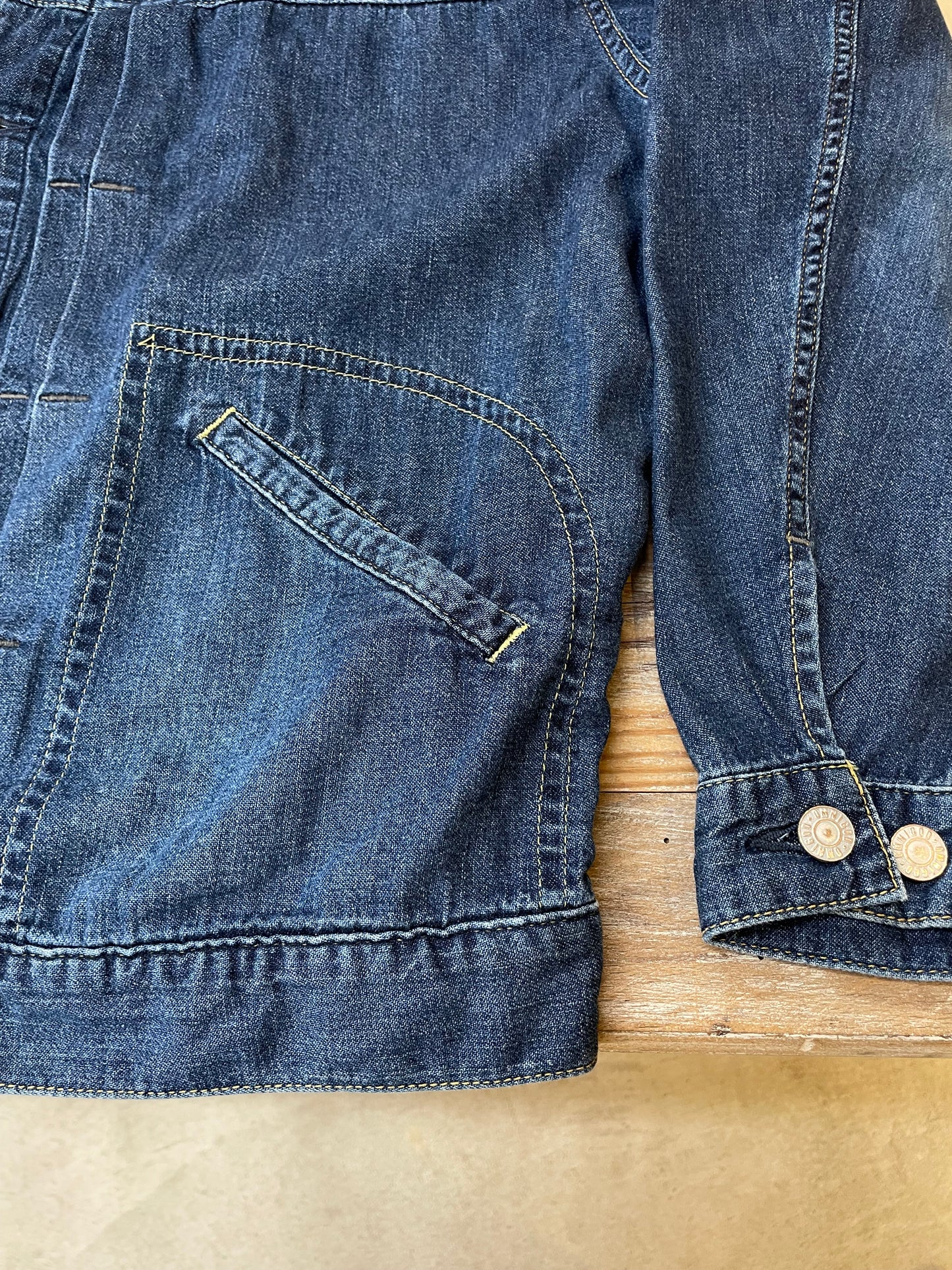 ショートワークジャケットユーズドウォッシュ / Short work jacket used wash