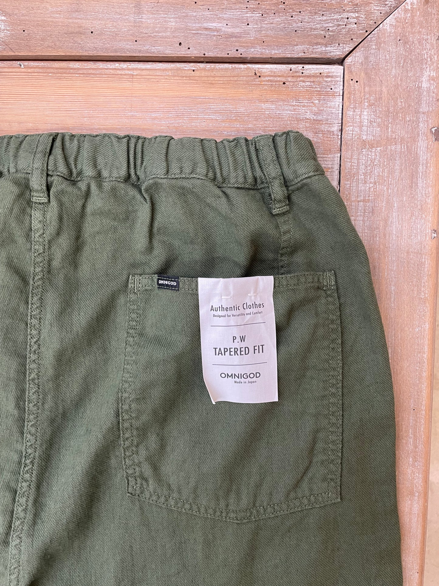 綿麻PWイージーパンツ / Cotton Linen Denim PW easy pants