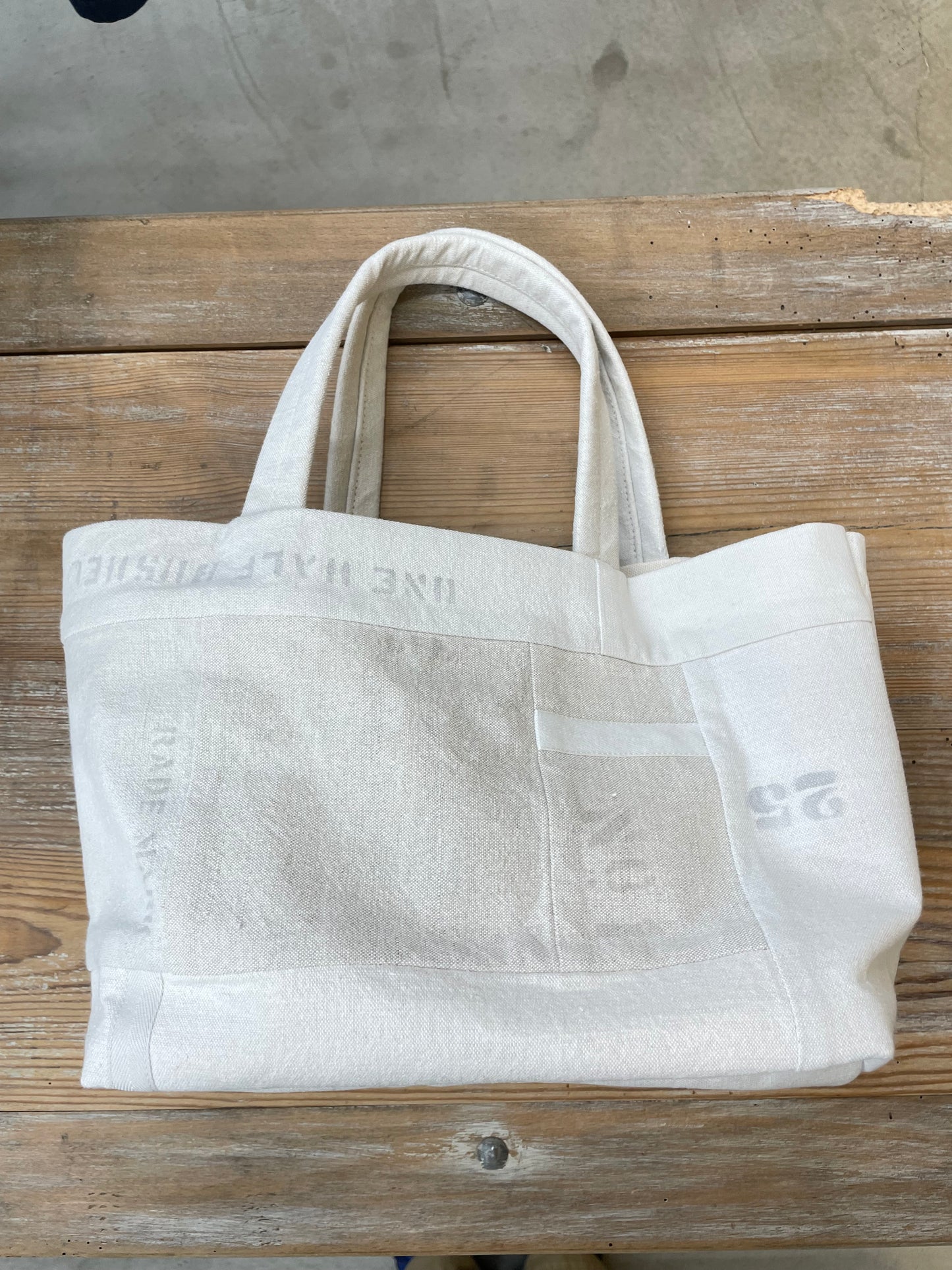 ARTEPOVERA ユーズドフランスシーツバック M / Used France Sheets Bag M