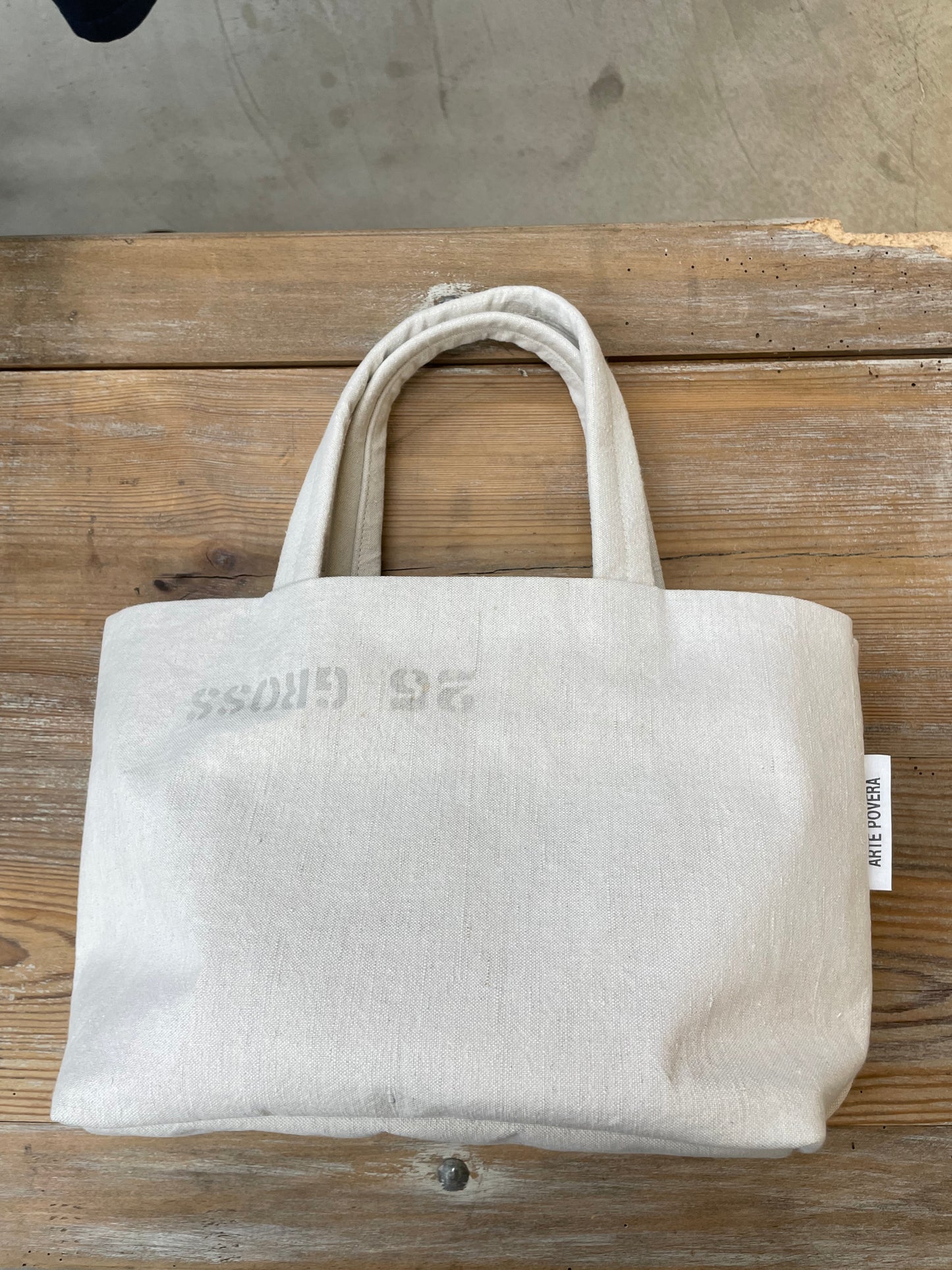 ARTEPOVERA ユーズドフランスシーツバック M / Used France Sheets Bag M