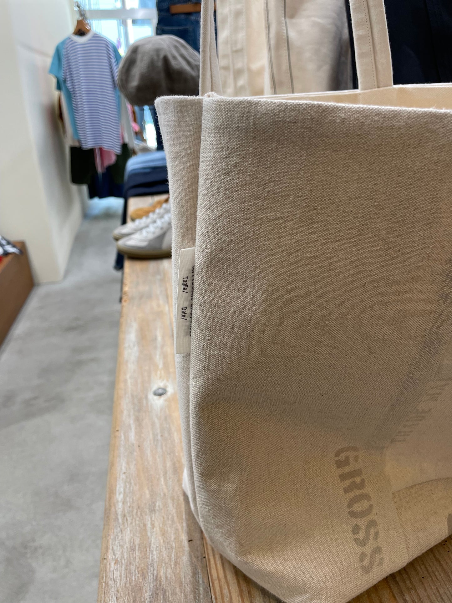ARTEPOVERA ユーズドフランスシーツバック L / Used France Sheets Bag L
