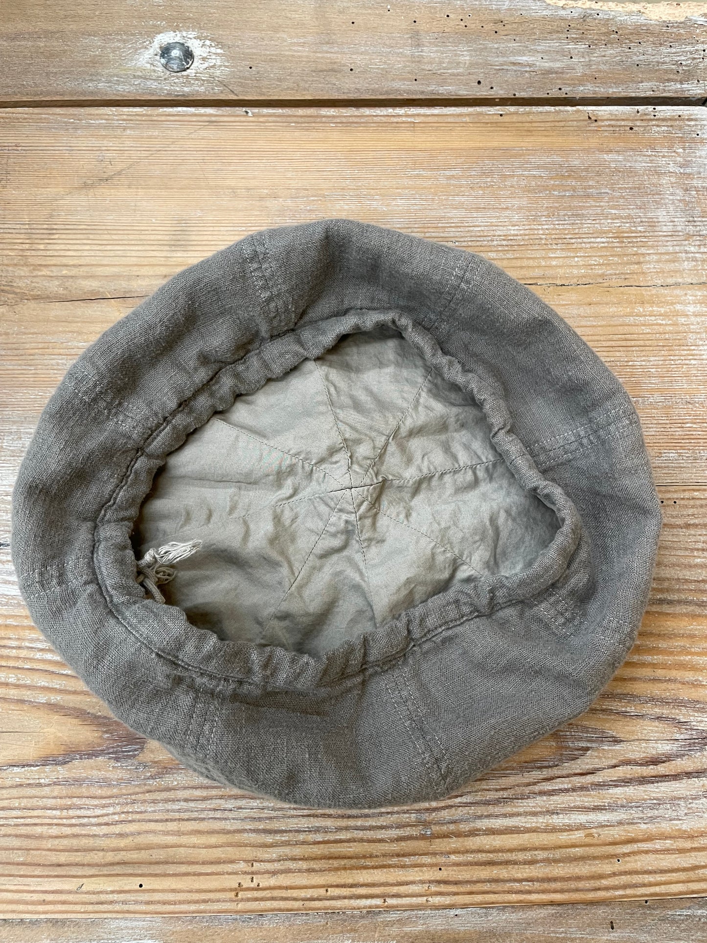 ARTEPOVERA リネン起毛製品染めベレー帽 / Linen garment dye beret