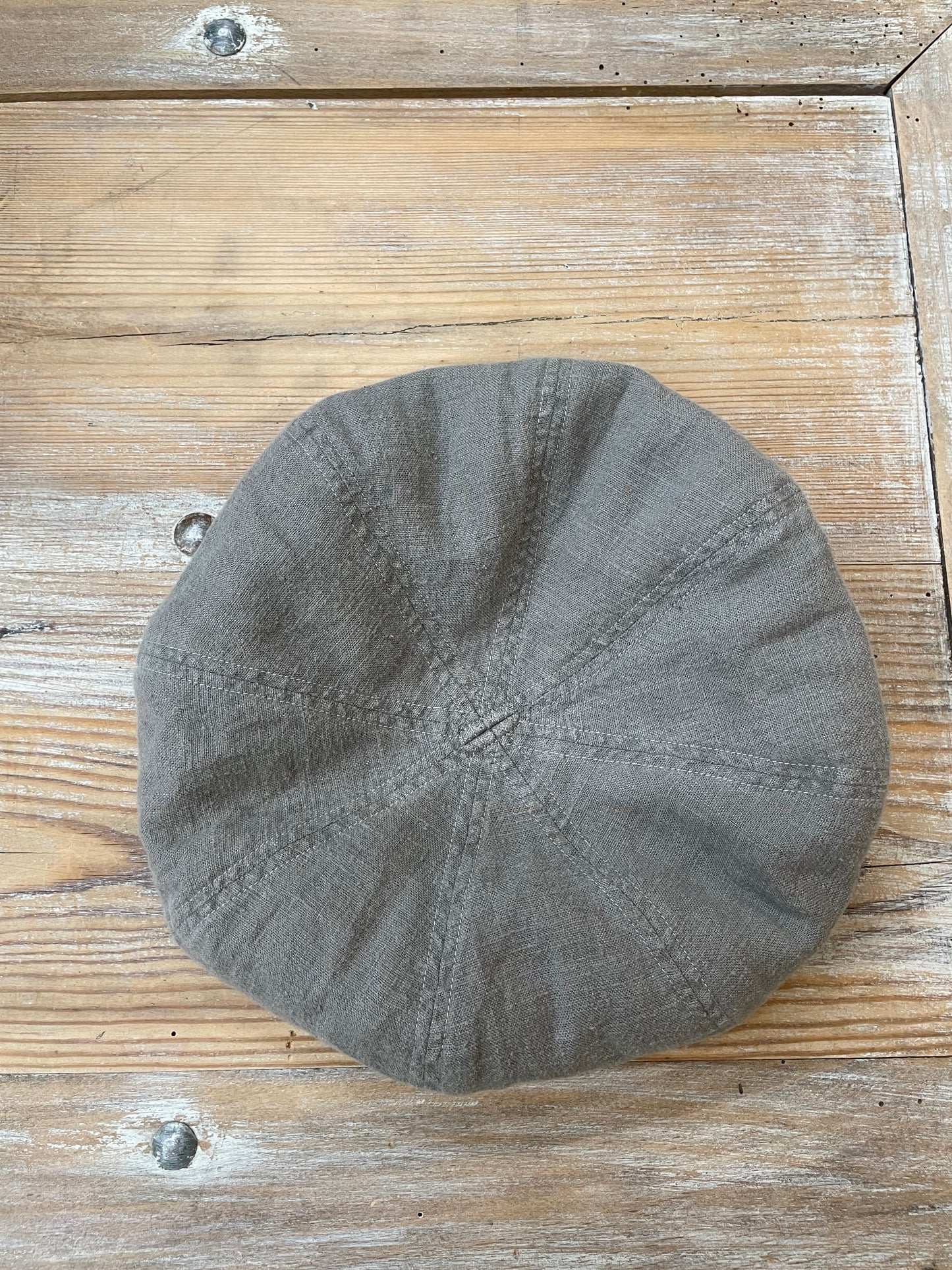 ARTEPOVERA リネン起毛製品染めベレー帽 / Linen garment dye beret
