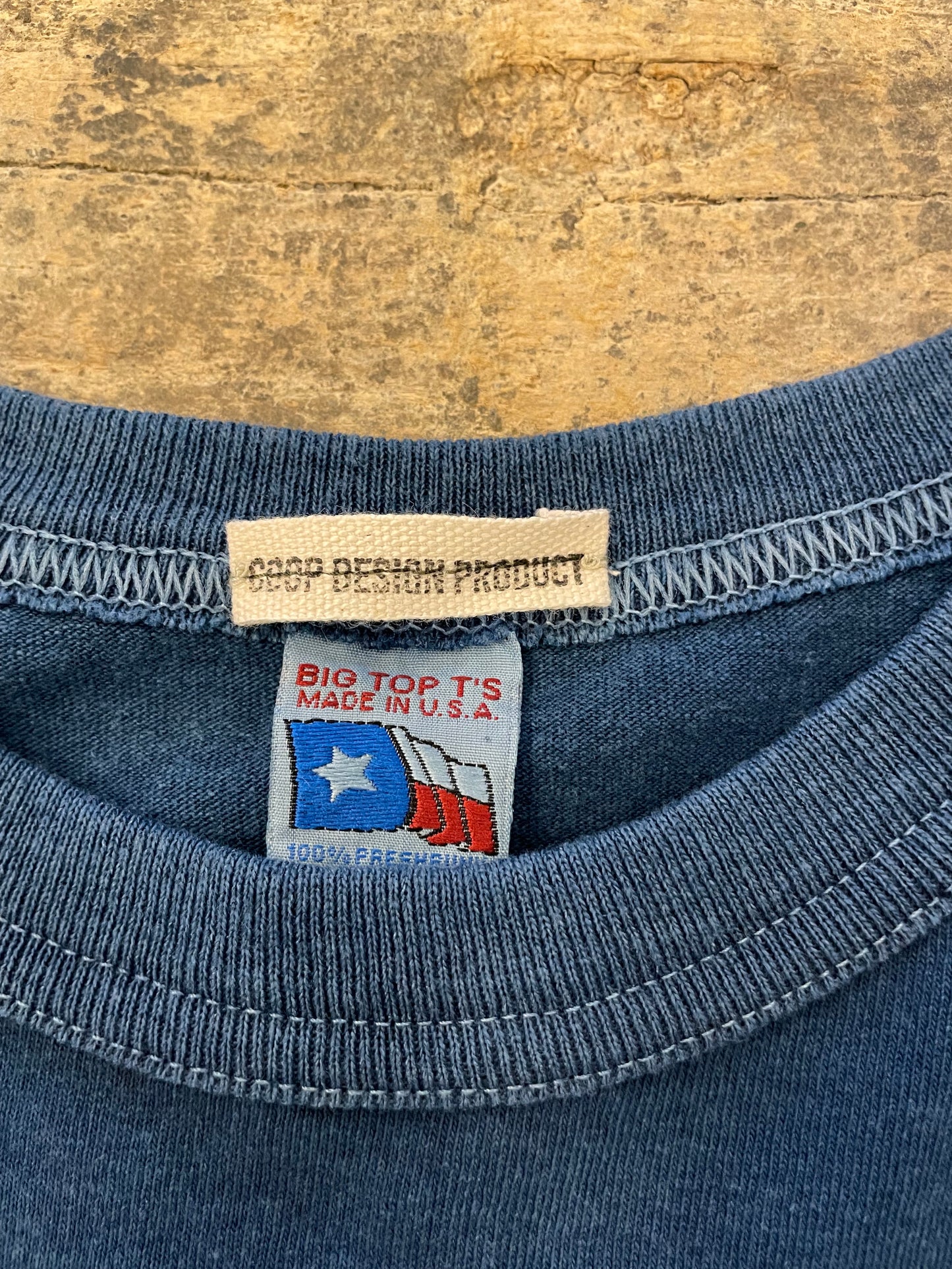 インディゴショートスリーブスタンプTシャツ / Indigo short sleeves stamp T-shirt