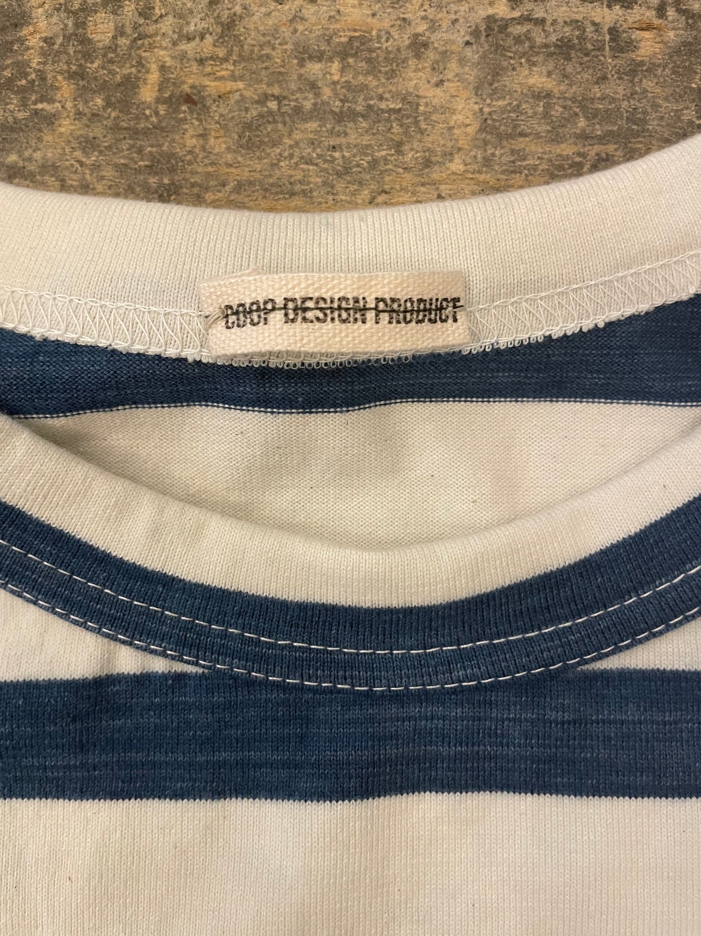 インディゴボーダーリラックスTシャツ / Indigo Border relax T-shirt