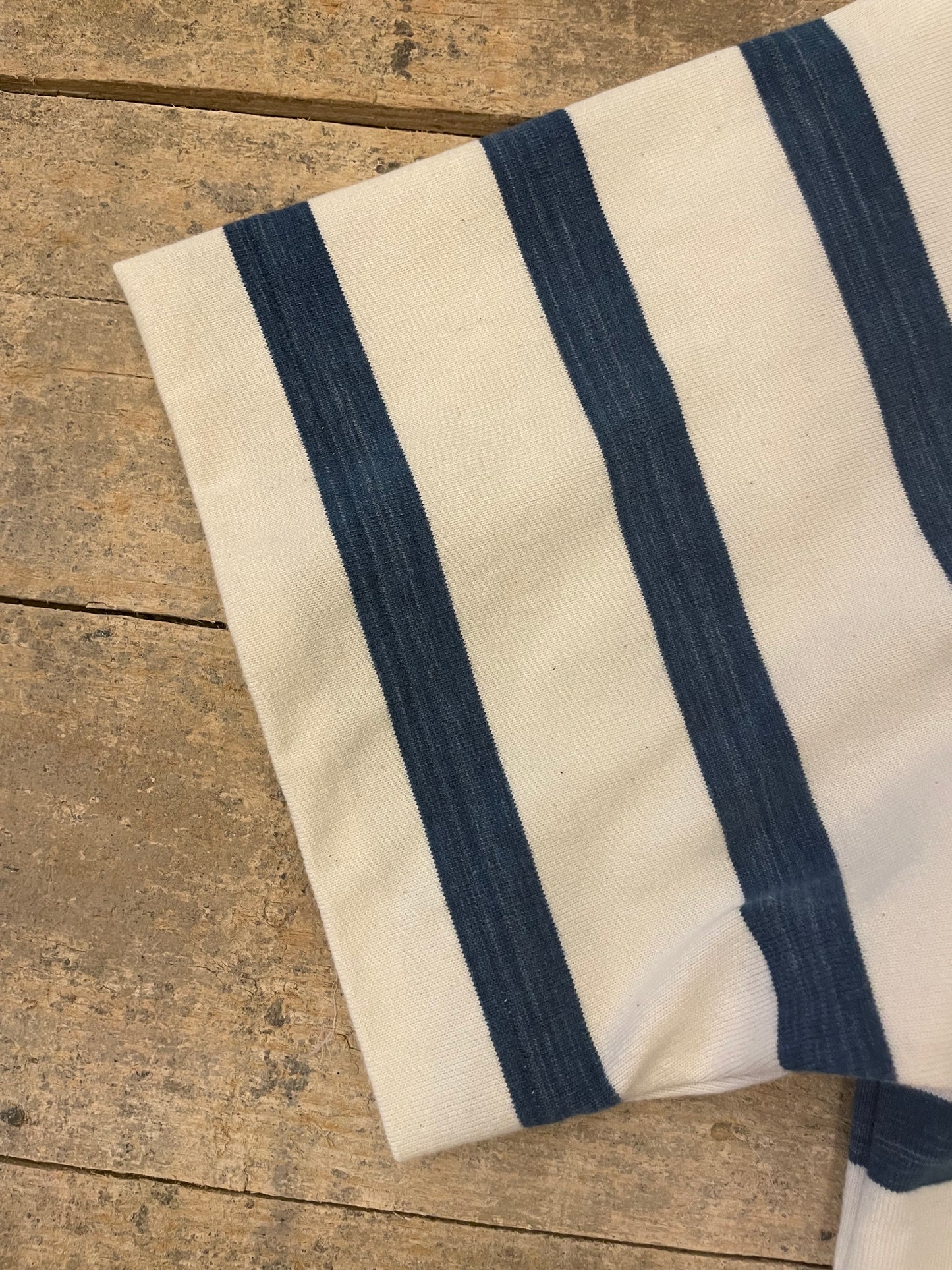 インディゴボーダーリラックスTシャツ / Indigo Border relax T-shirt