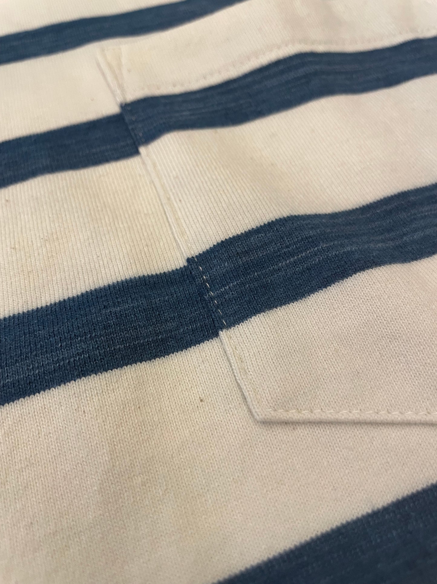 インディゴボーダーリラックスTシャツ / Indigo Border relax T-shirt