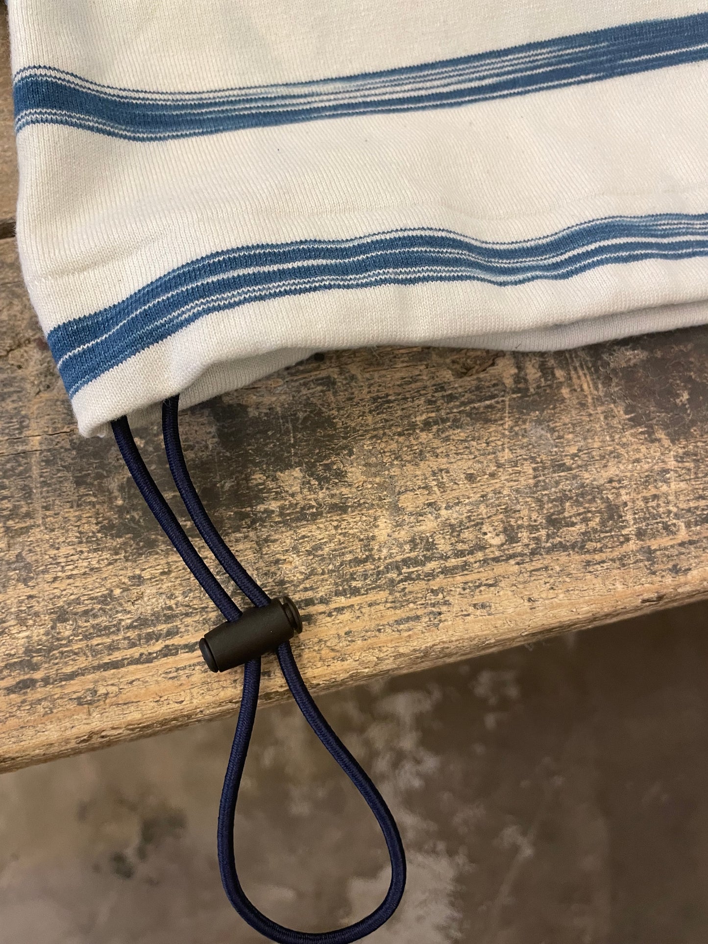 藍染めボーダーリラックスTシャツ / AI dyeing Border relax T-shirt