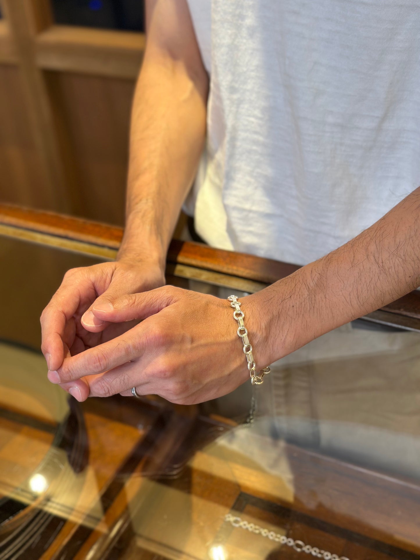 メキシコアンティークシルバーブレスレット/ Mexico Antique silver Bracelet