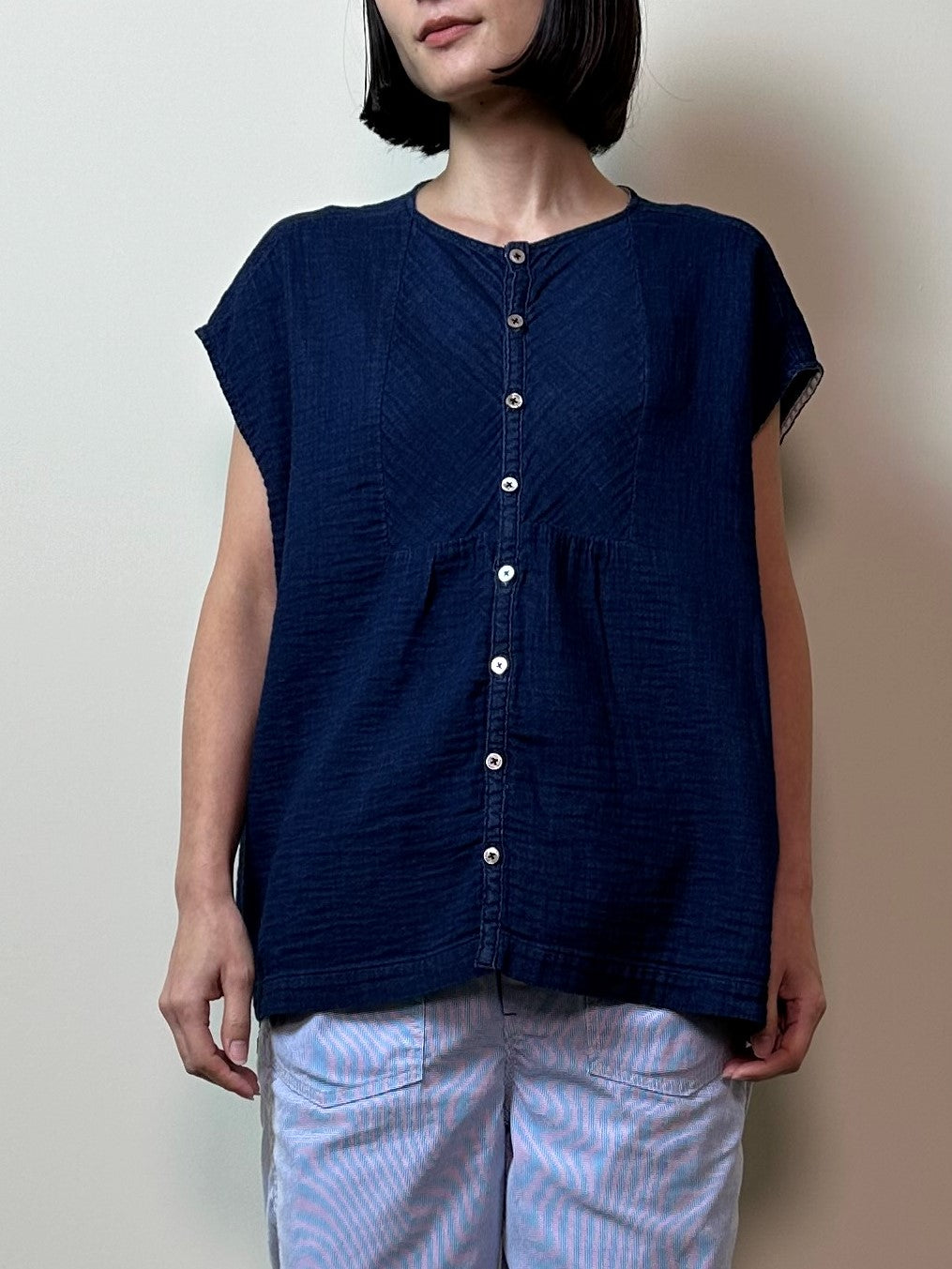 アトリエフレンチスリーブシャツ / Atlier french sleeves shirt