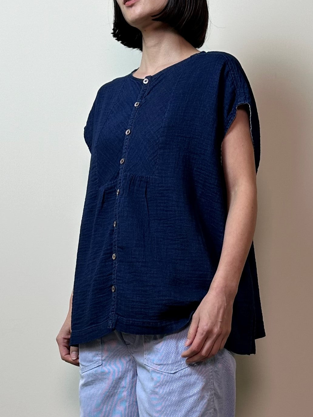 アトリエフレンチスリーブシャツ / Atlier french sleeves shirt