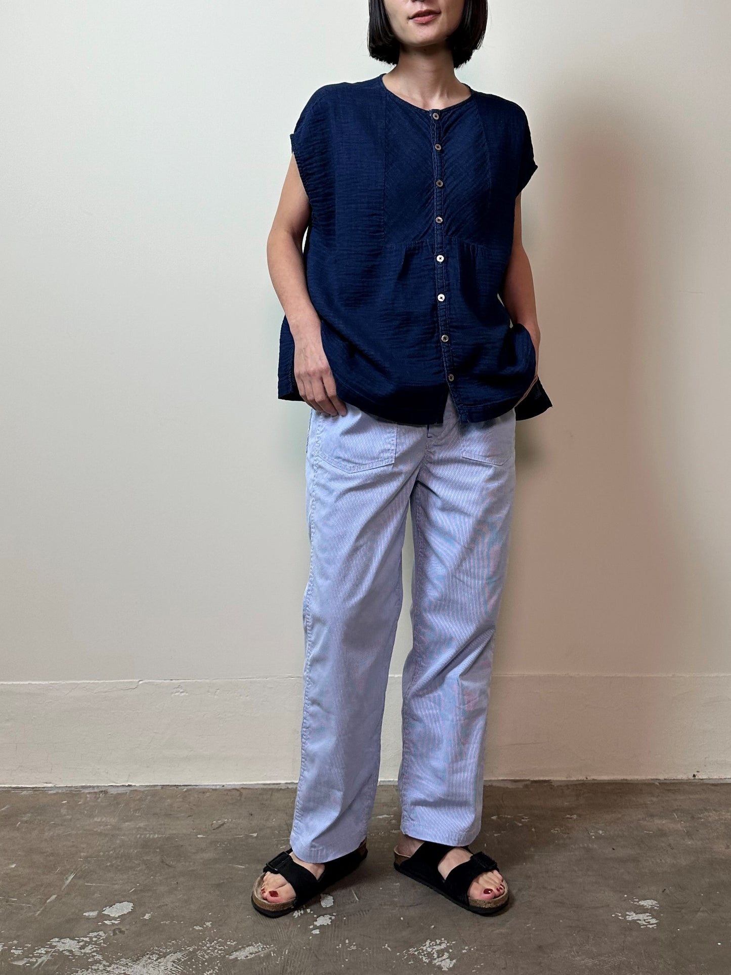 アトリエフレンチスリーブシャツ / Atlier french sleeves shirt