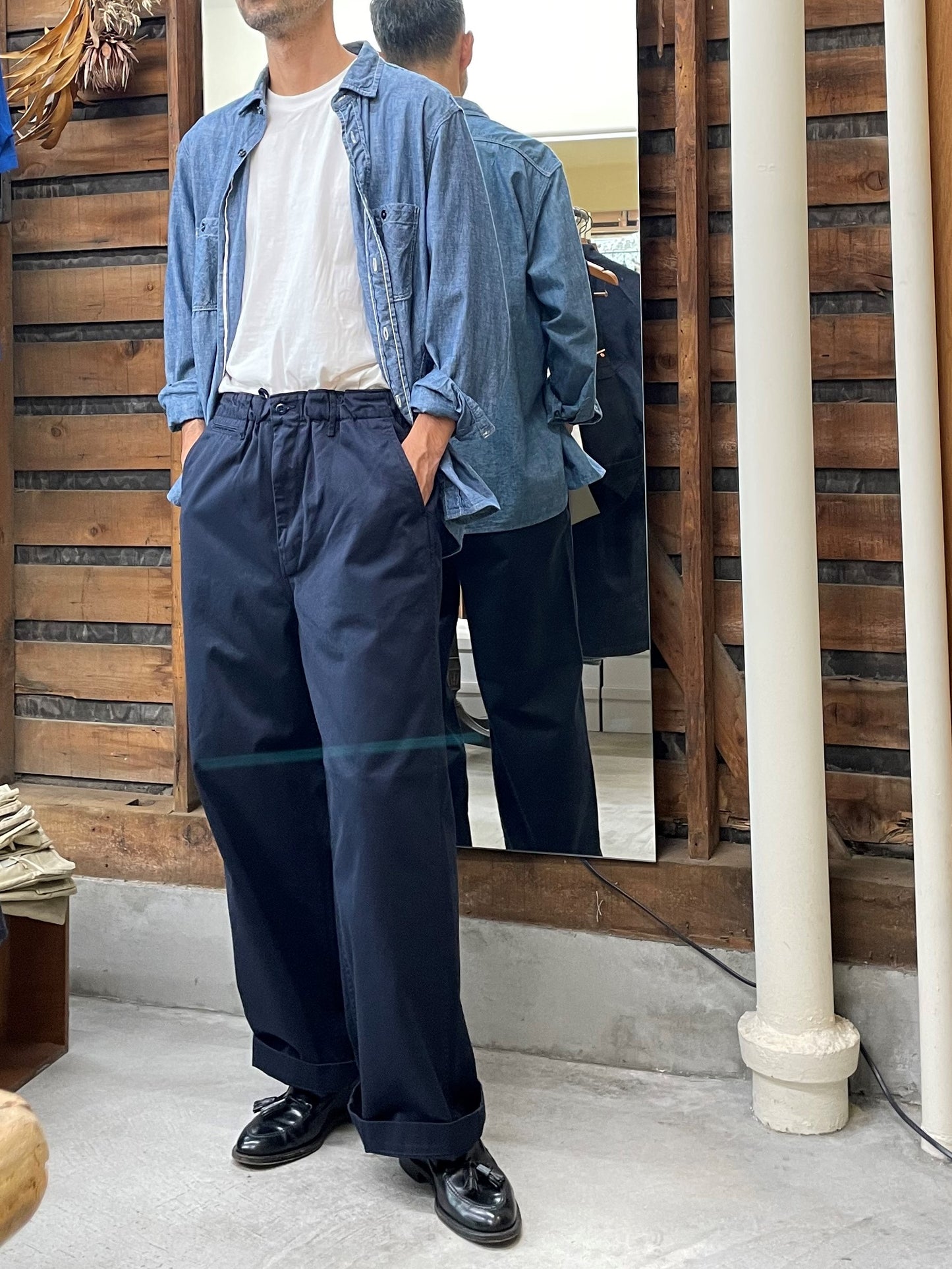 ルーズイージーチノトラウザー / Loose easy chino trousers