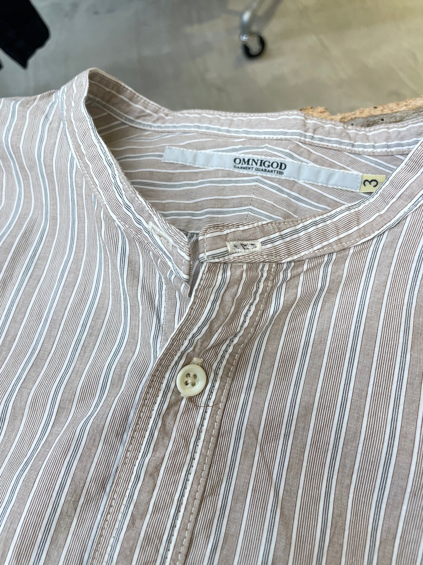 スタンドカラーシャツ / Stand collar shirt
