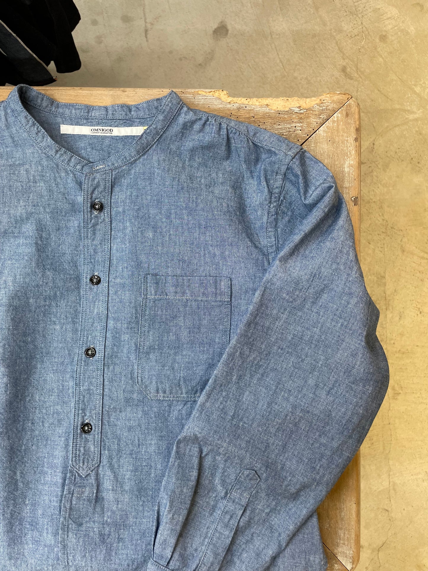 スタンドカラーシャツ / Stand collar shirt