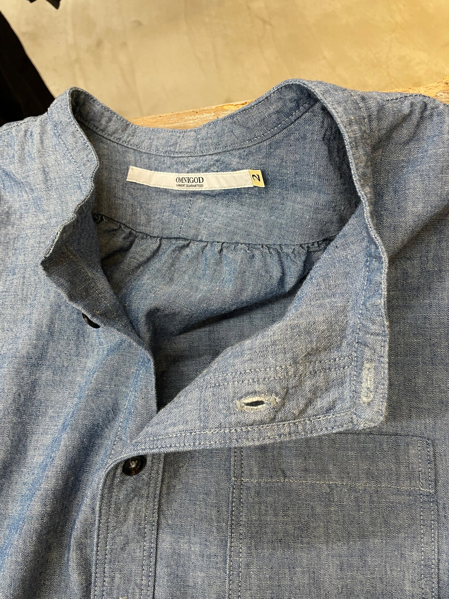 スタンドカラーシャツ / Stand collar shirt