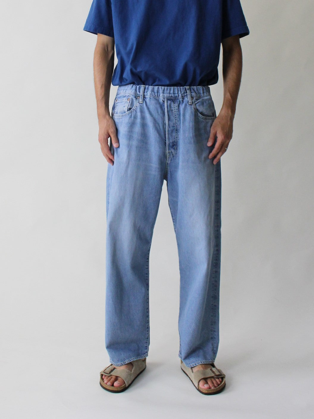 5P イージールーズジーンズ ユーズドウォッシュ/ 5P easy loose jeans Used wash