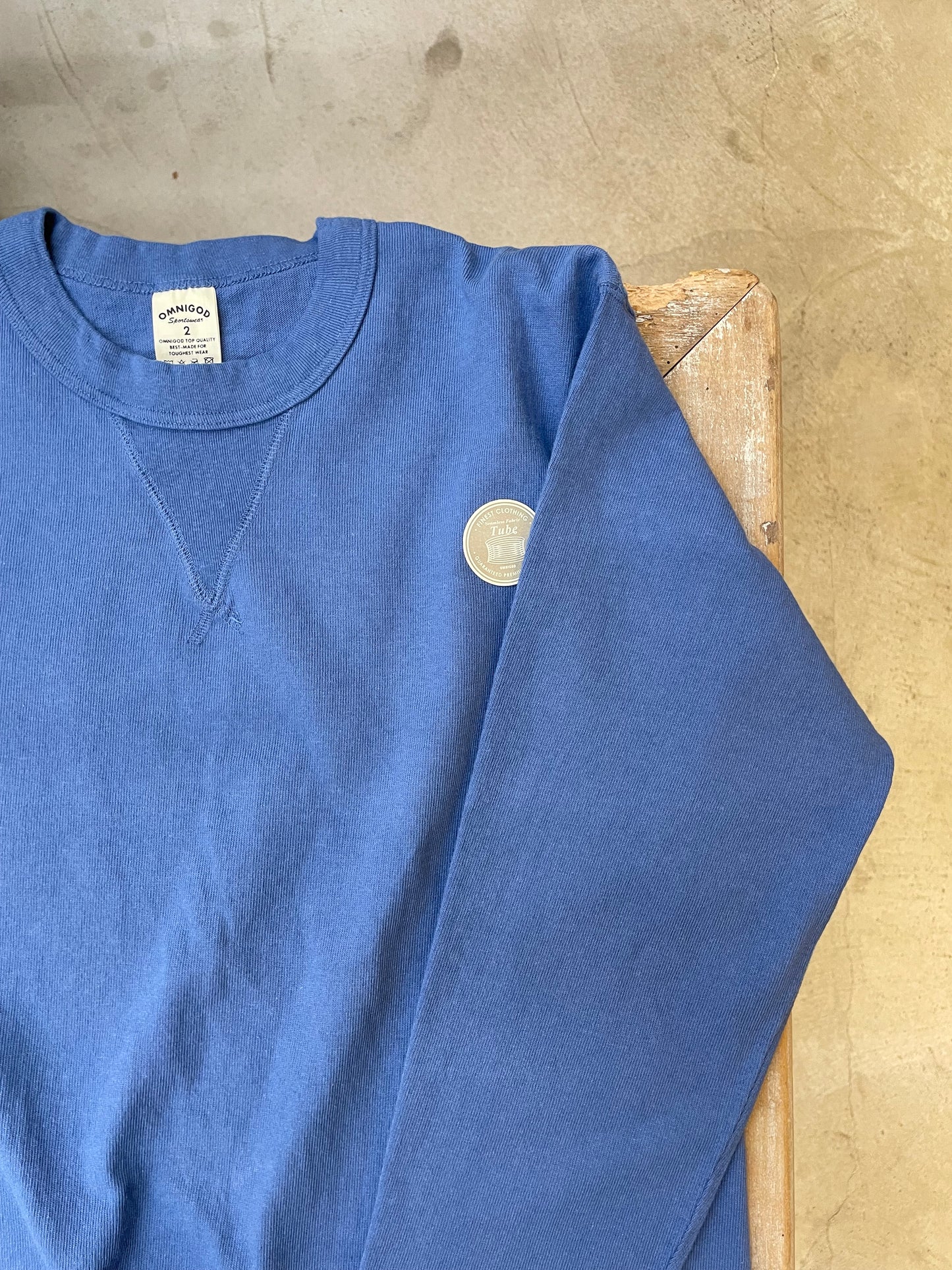 チューブクルーネックトレーナー/Crew neck Tube trainer