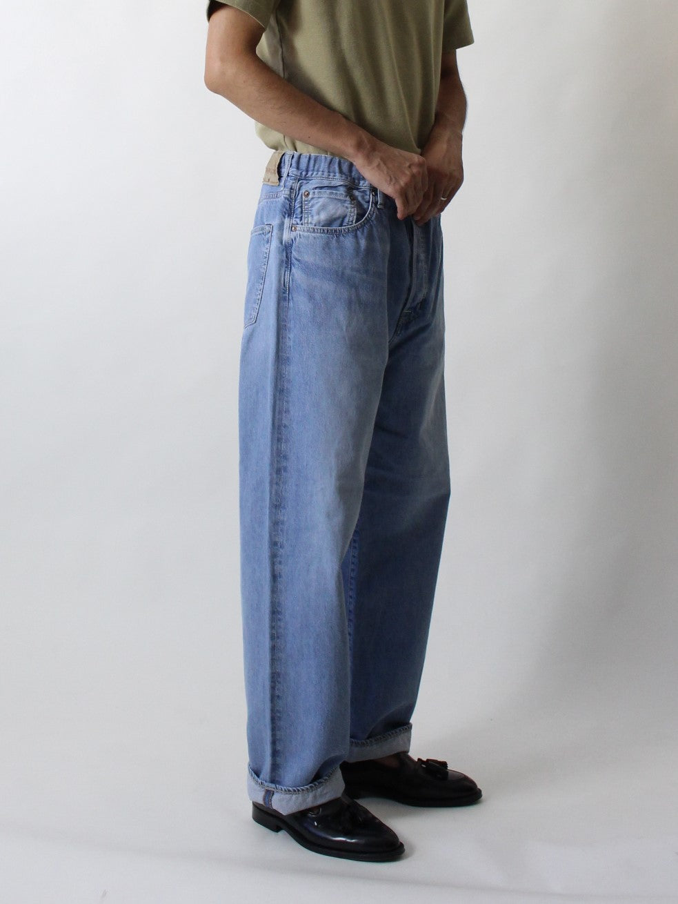 5P イージールーズジーンズ ユーズドウォッシュ/ 5P easy loose jeans Used wash