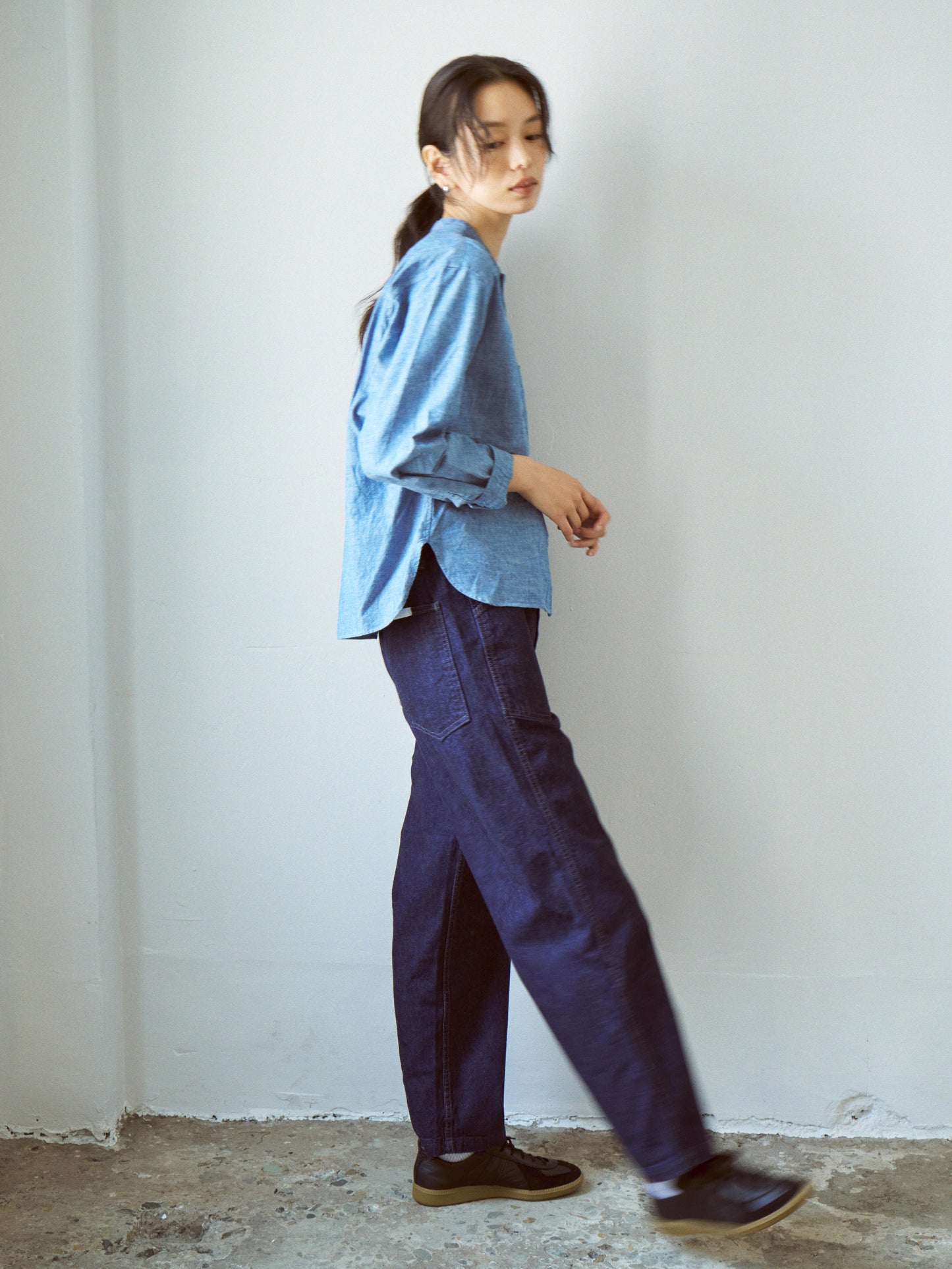 スタンドカラーシャツ / Stand collar shirt