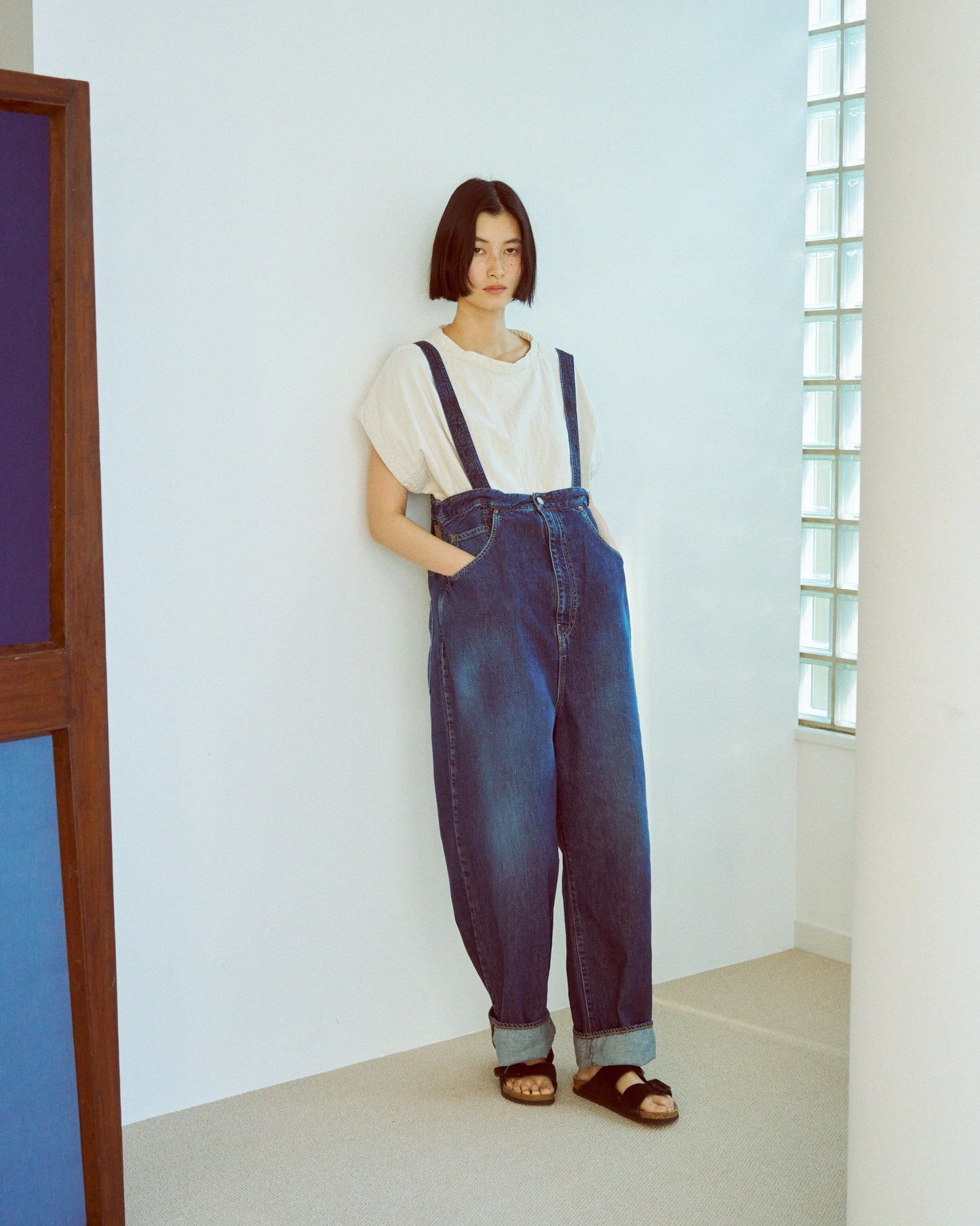 5P ハンギングパンツユーズドウォッシュ / 5P Hanging pants used wash